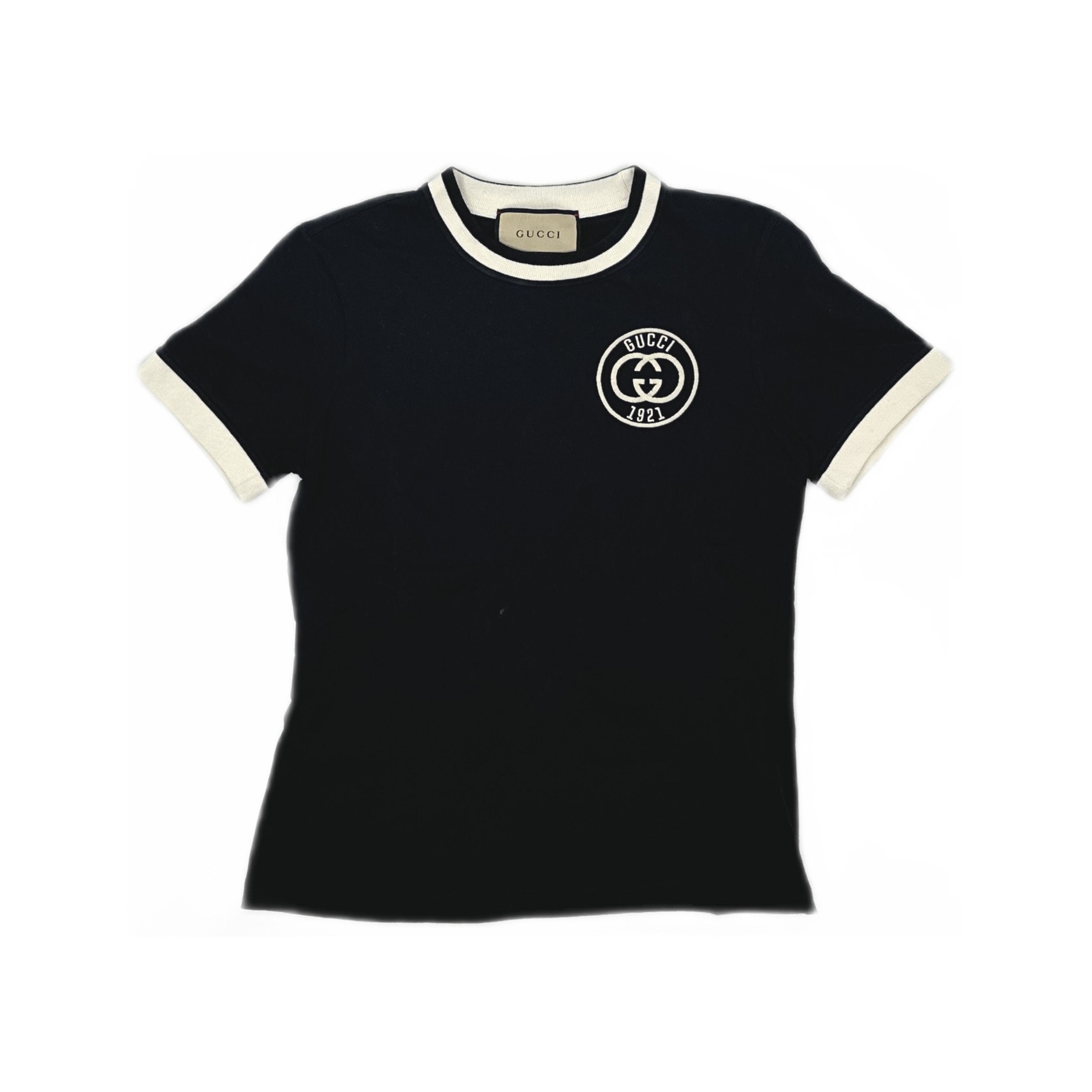 Gucci Gucci 1921 Logo Embroidered T-Shirt Size S Size S / US 4 / IT 40 - 1 Thumbnail
