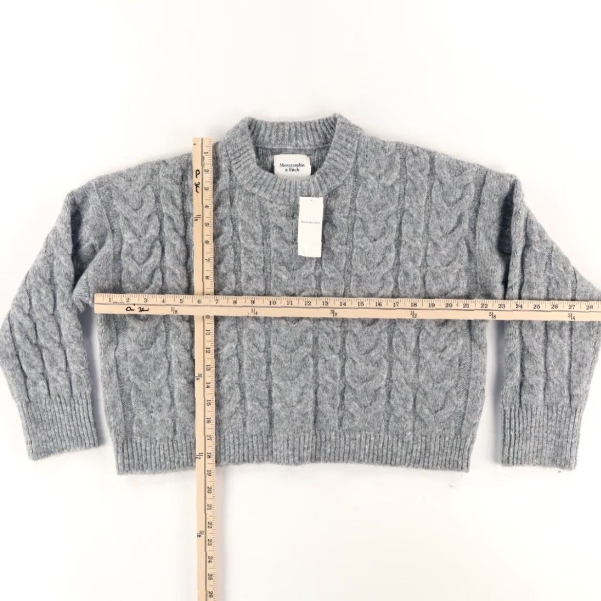 Abercrombie & Fitch Abercrombie & Fitch Crop Fisherman Gray Women's S Shirt Size S / US 4 / IT 40 - 3 Thumbnail
