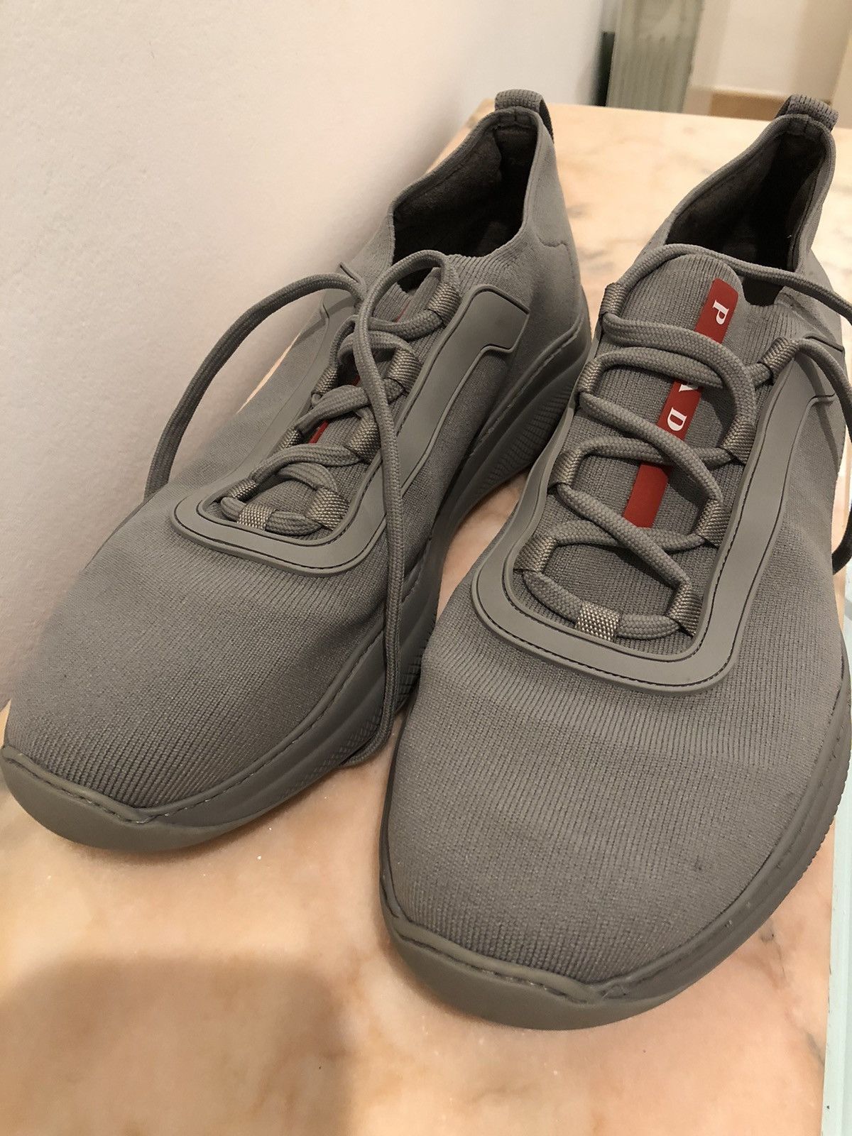 Prada Grey Prada Sneakers for Luna Rossa Size US 9 / EU 42 - 4 Thumbnail