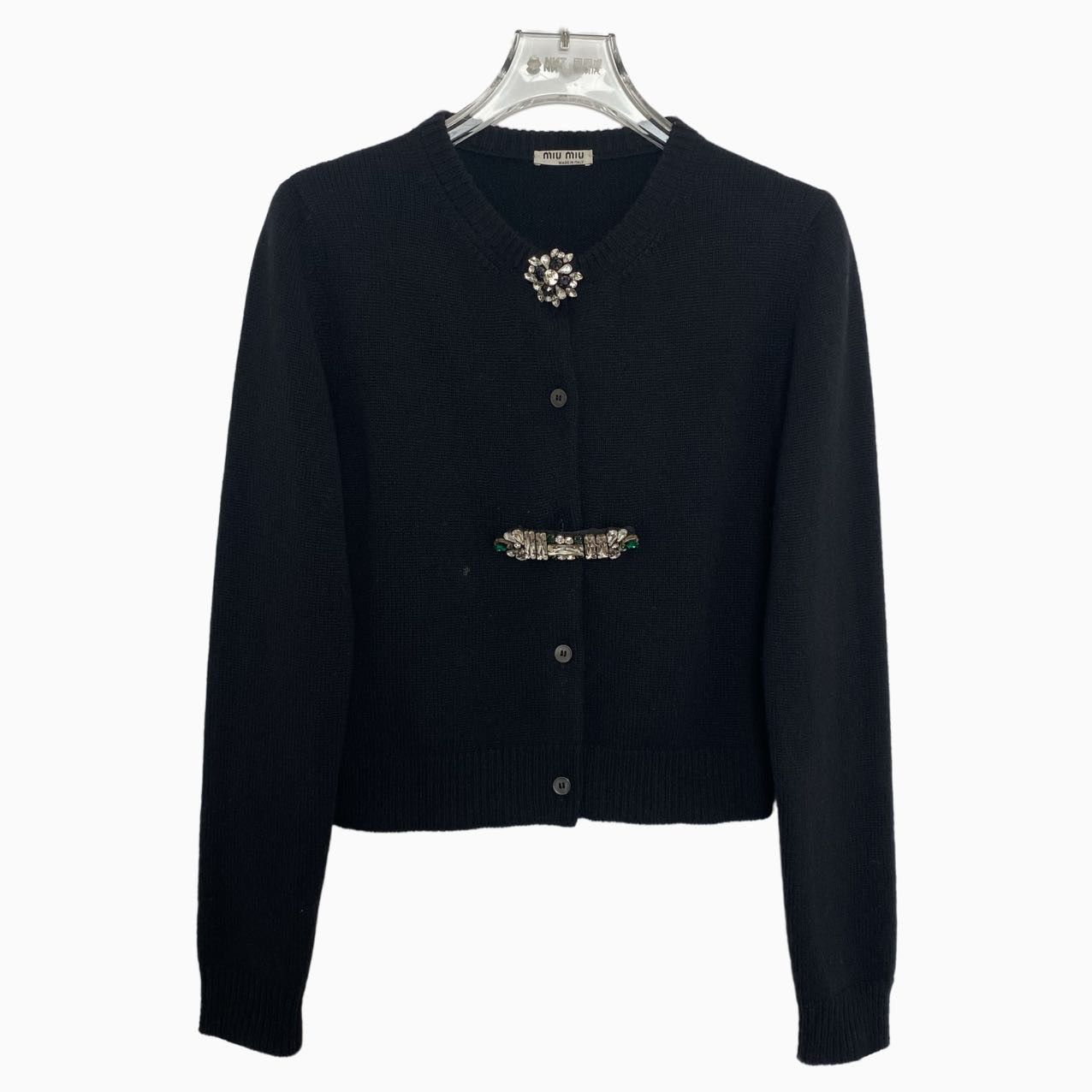 Miu Miu MIU MIU Cardigan Same Style as Kim Taeyeon K26WX Size XS / US 0-2 / IT 36-38 - 1 Thumbnail
