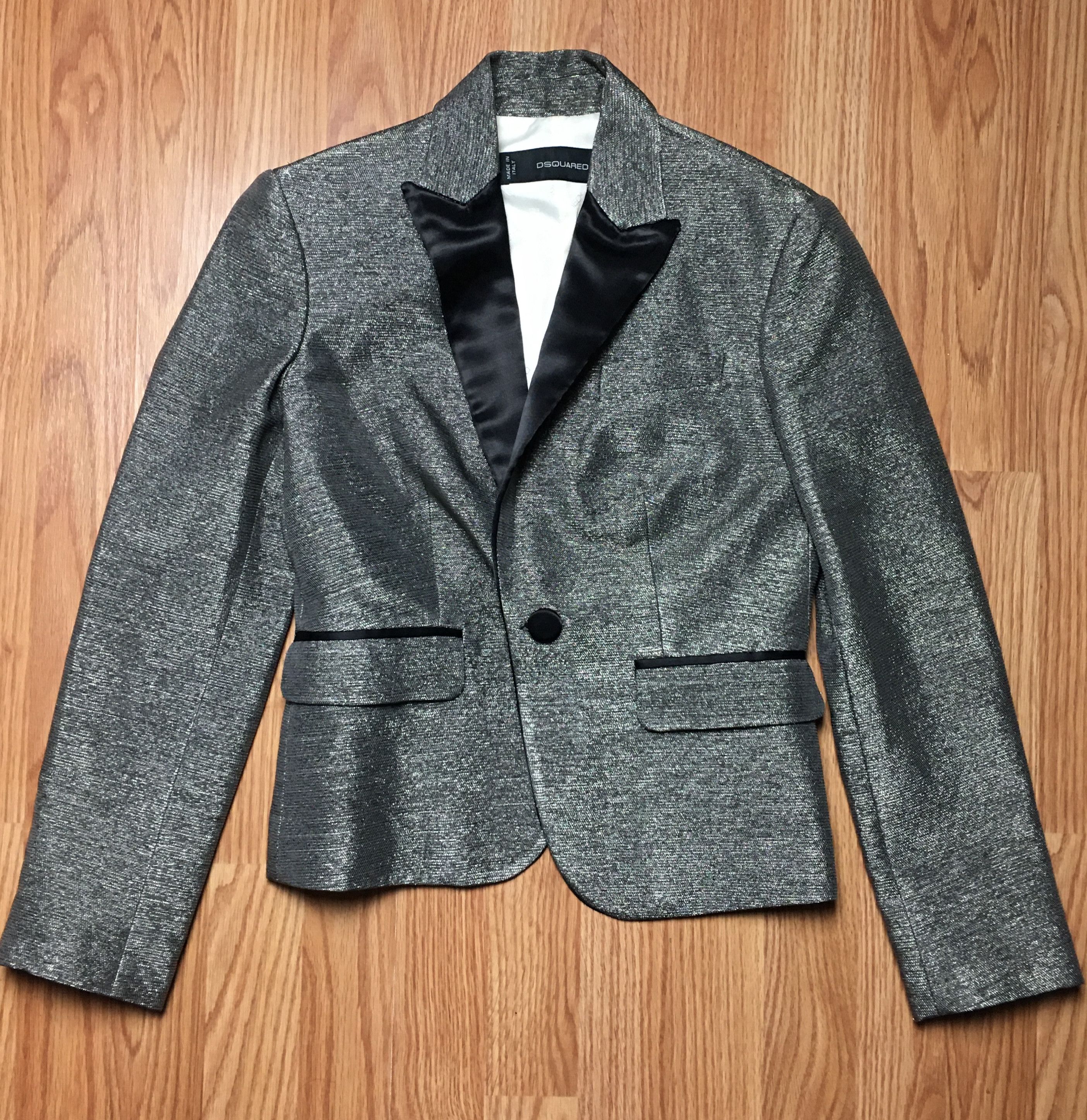 Dsquared2 Dsquared2 Women's Sparkle One Button Blazer Size EU 42 Size M / US 6-8 / IT 42-44 - 8 Thumbnail