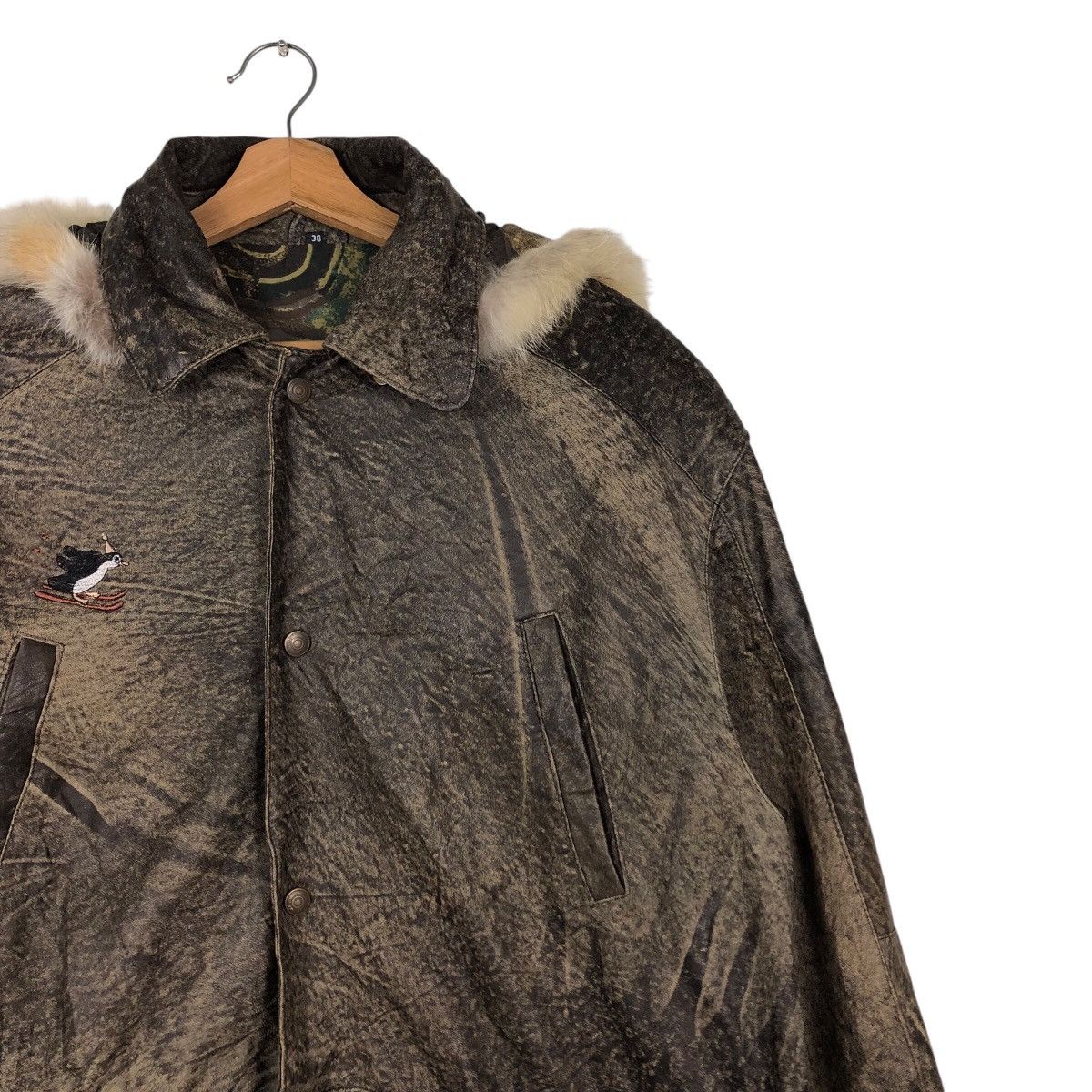 Japanese Brand × Vintage Vintage Biker Leather Jacket Embroidered Design IsseyMiyake Size US M / EU 48-50 / 2 - 7 Thumbnail