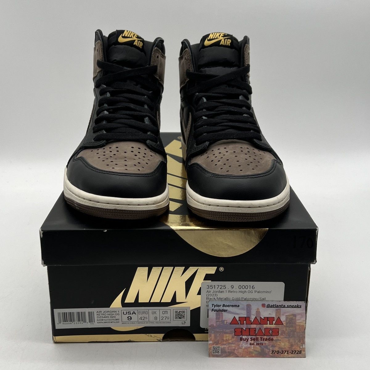 Nike Air Jordan 1 High palomino Size US 9 / EU 42 - 2 Thumbnail