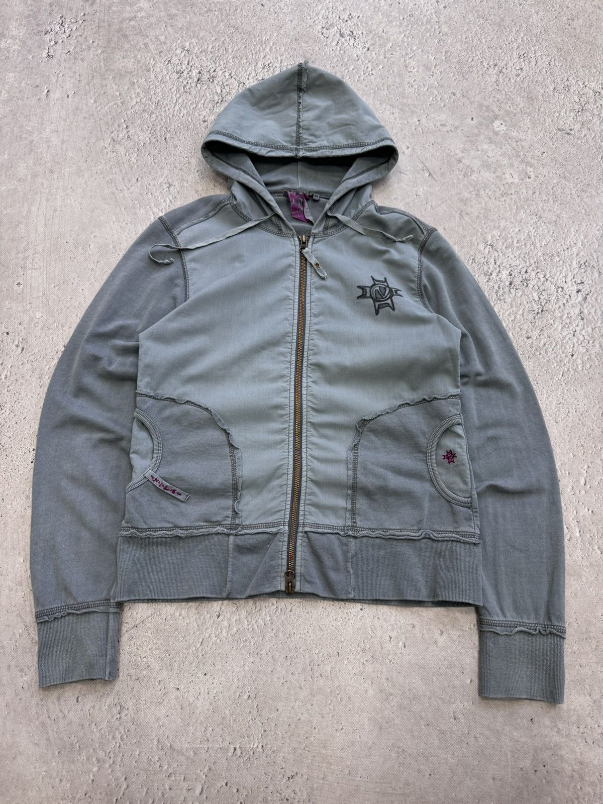 Hysteric Glamour × If Six Was Nine × Le Grande Bleu (L.G.B.) 2000s Japanese Punk Grunge DISTRESSES HOODIE Jacket opium Size US S / EU 44-46 / 1 - 1 Thumbnail