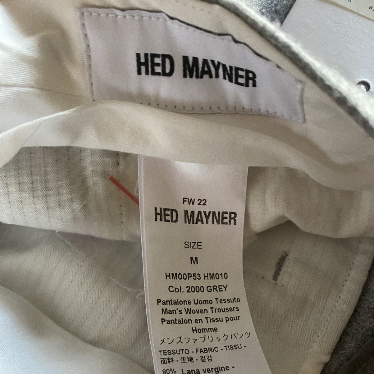 Hed Mayner NWT Fall22 Front Fold Grey Wool Pants Size US 32 / EU 48 - 7 Thumbnail