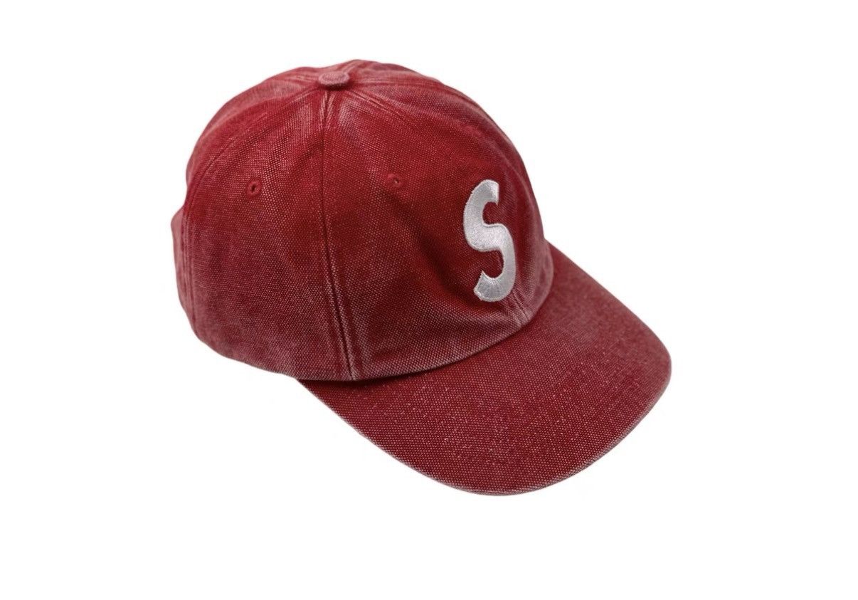 Supreme Supreme Corduroy S Logo 6 Panel Hat Cap Navy Blue FW24