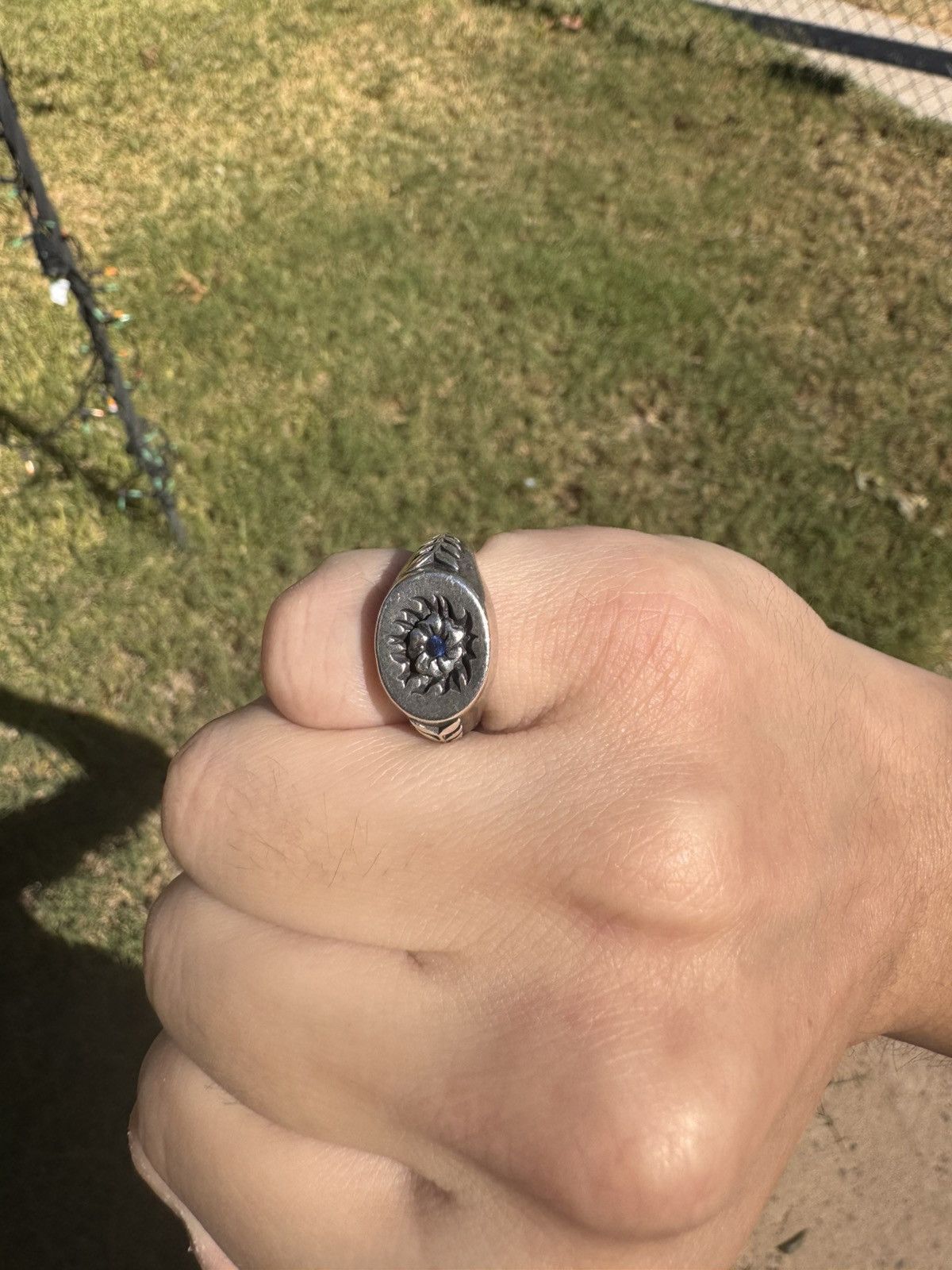Other Lox & Chain Violets are Blue Sapphire Ring size 5 Size ONE SIZE - 3 Thumbnail