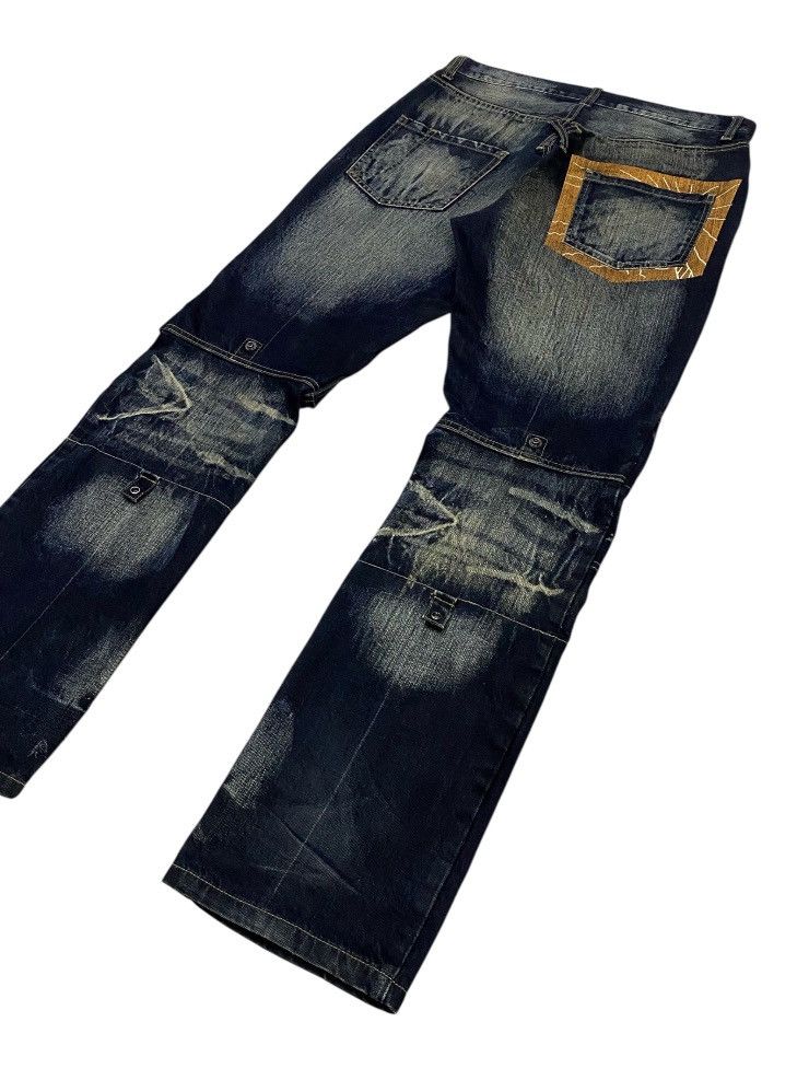 PPFM PPFM Double Waist Mud Wash Denim Pants Size US 32 / EU 48 - 24 Thumbnail