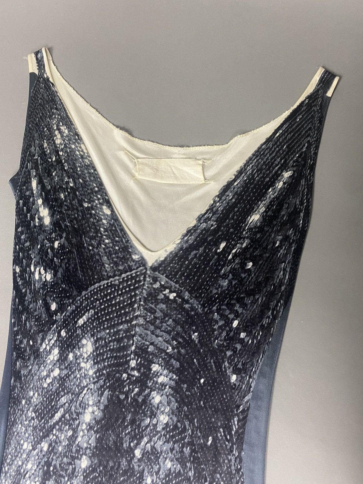 Margiela SS96 trompe loeil sequin dresse