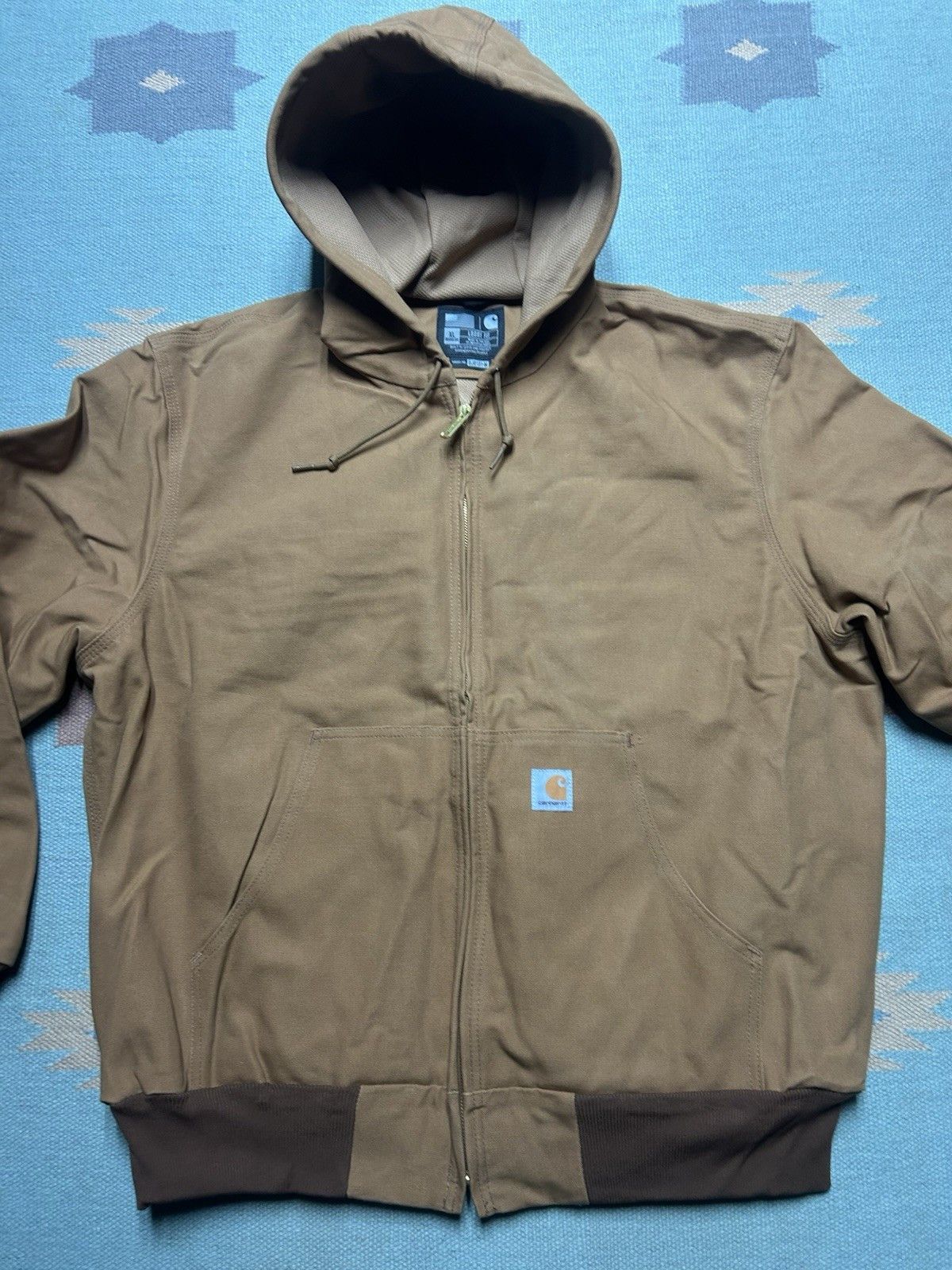 Carhartt Carhartt duck canvas hooded work jacket J131 BRN thermal XL Size US XL / EU 56 / 4 - 2 Thumbnail