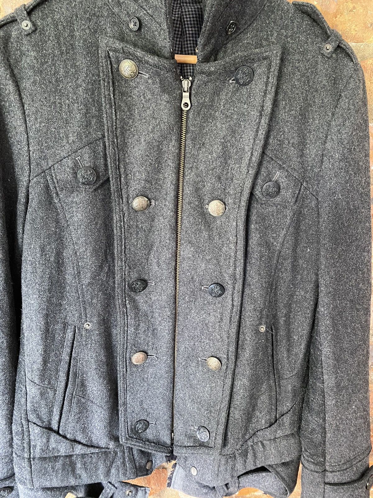 PPFM 2000s PPFM Punk Napoleon Hem removable Wool Jacket Size US M / EU 48-50 / 2 - 7 Thumbnail