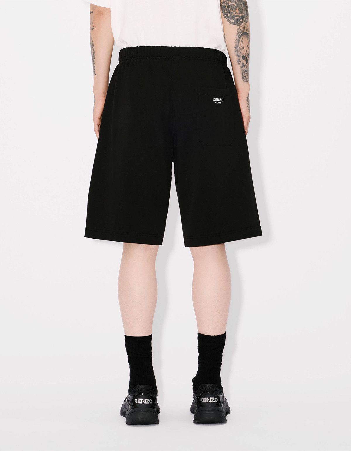Kenzo Kenzo Pop Embroidered Black Sweat Shorts Size US 30 / EU 46 - 4 Thumbnail