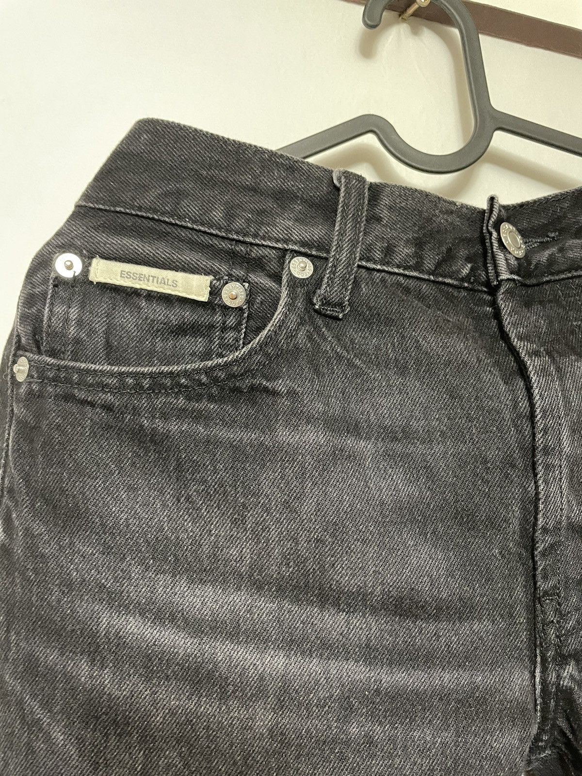 Fear of God 💥 FOG Fear of God Essentials Cone Denim Jeans SZ 30 Black Size US 30 / EU 46 - 2 Thumbnail