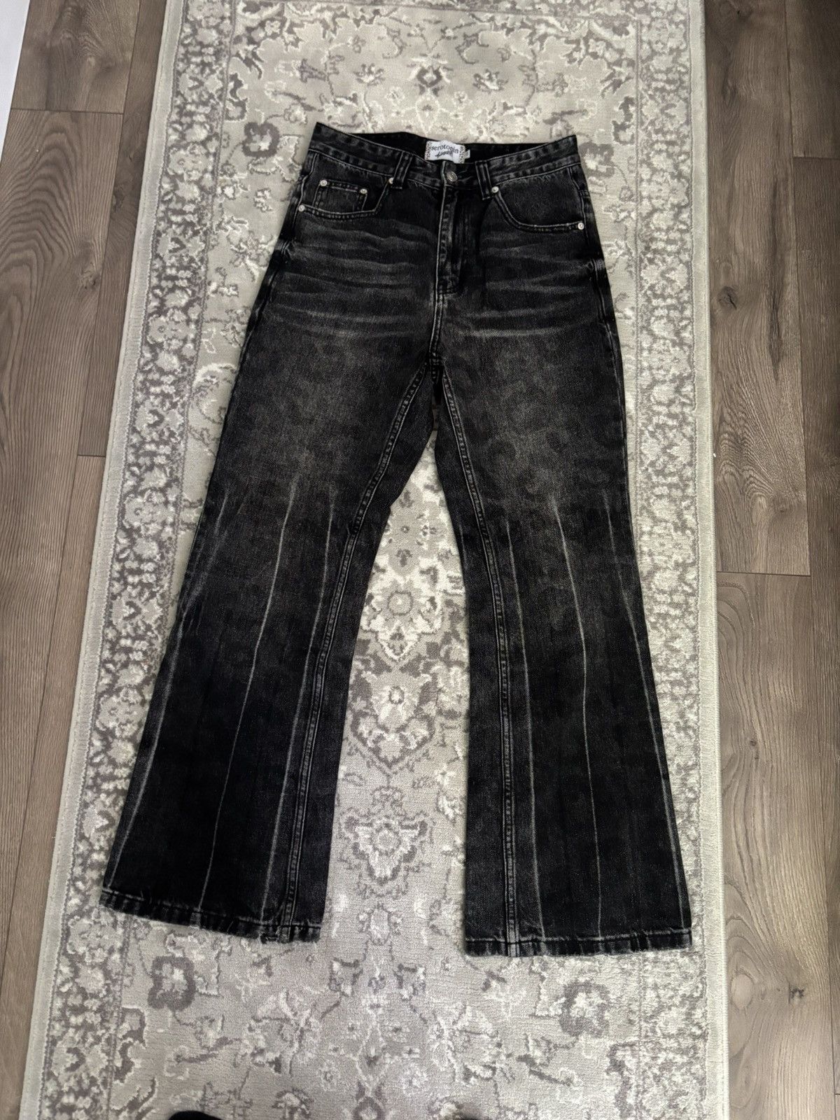 Other Serotonin 07’ Flared Lost Tapes Denim Jeans Size US 30 / EU 46 - 1 Thumbnail