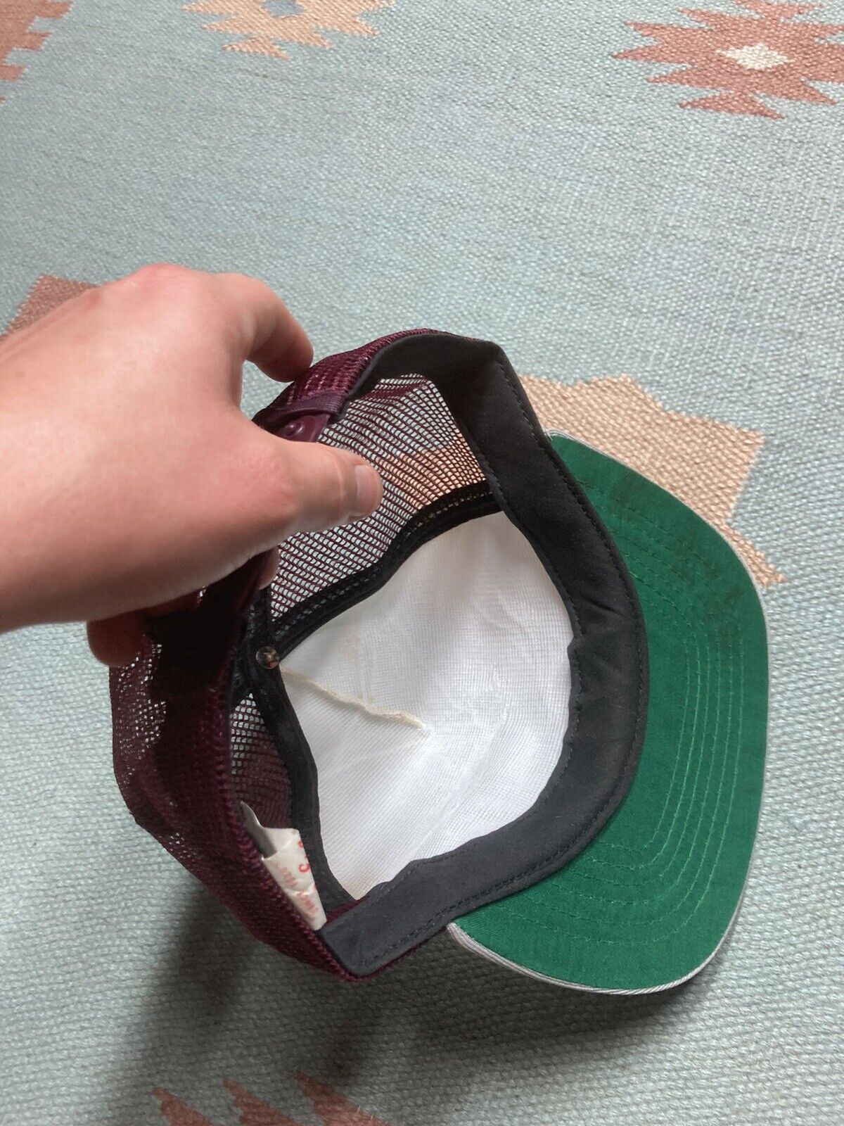 New Era × Vintage VTG 80s trucker hat tri tone new era USA SnapBack pro design Size ONE SIZE - 8 Thumbnail