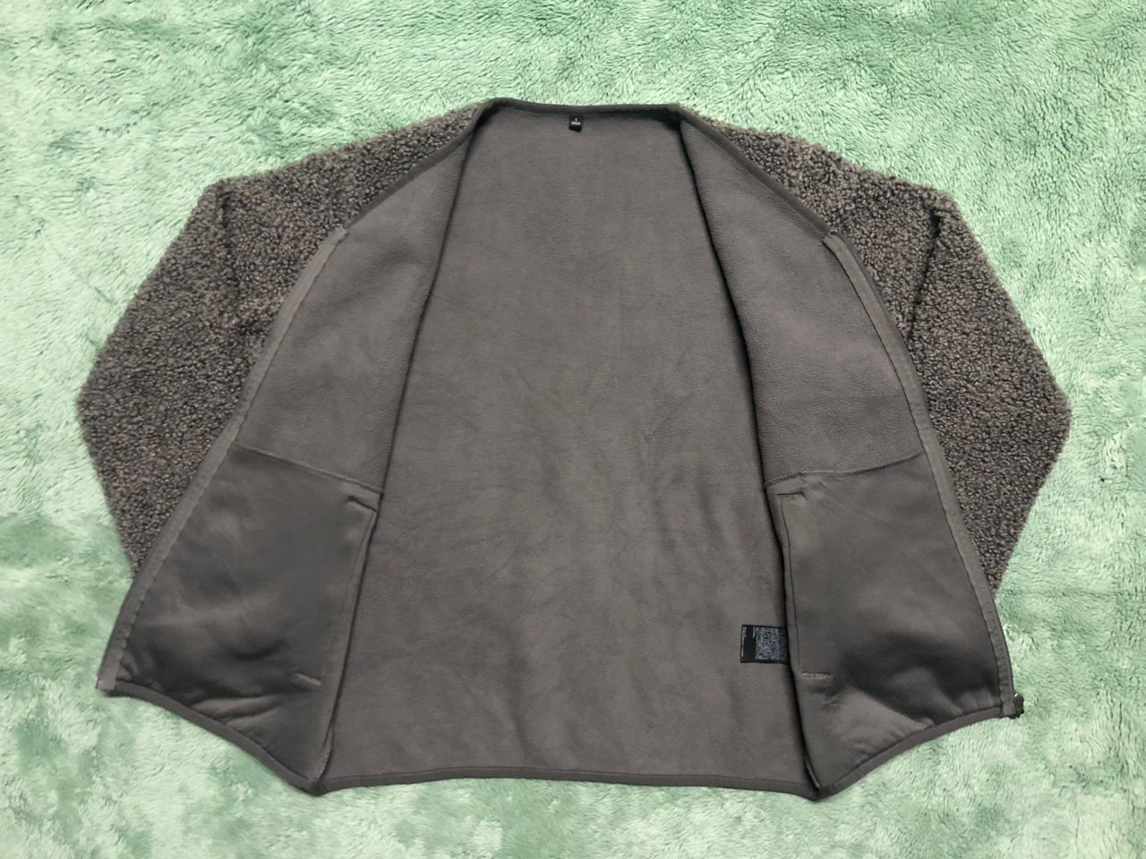 Uniqlo JAPANESE BRAND UNIQLO SHERPA FLEECE ZIPPER JACKET NO COLLAR Size US L / EU 52-54 / 3 - 3 Thumbnail