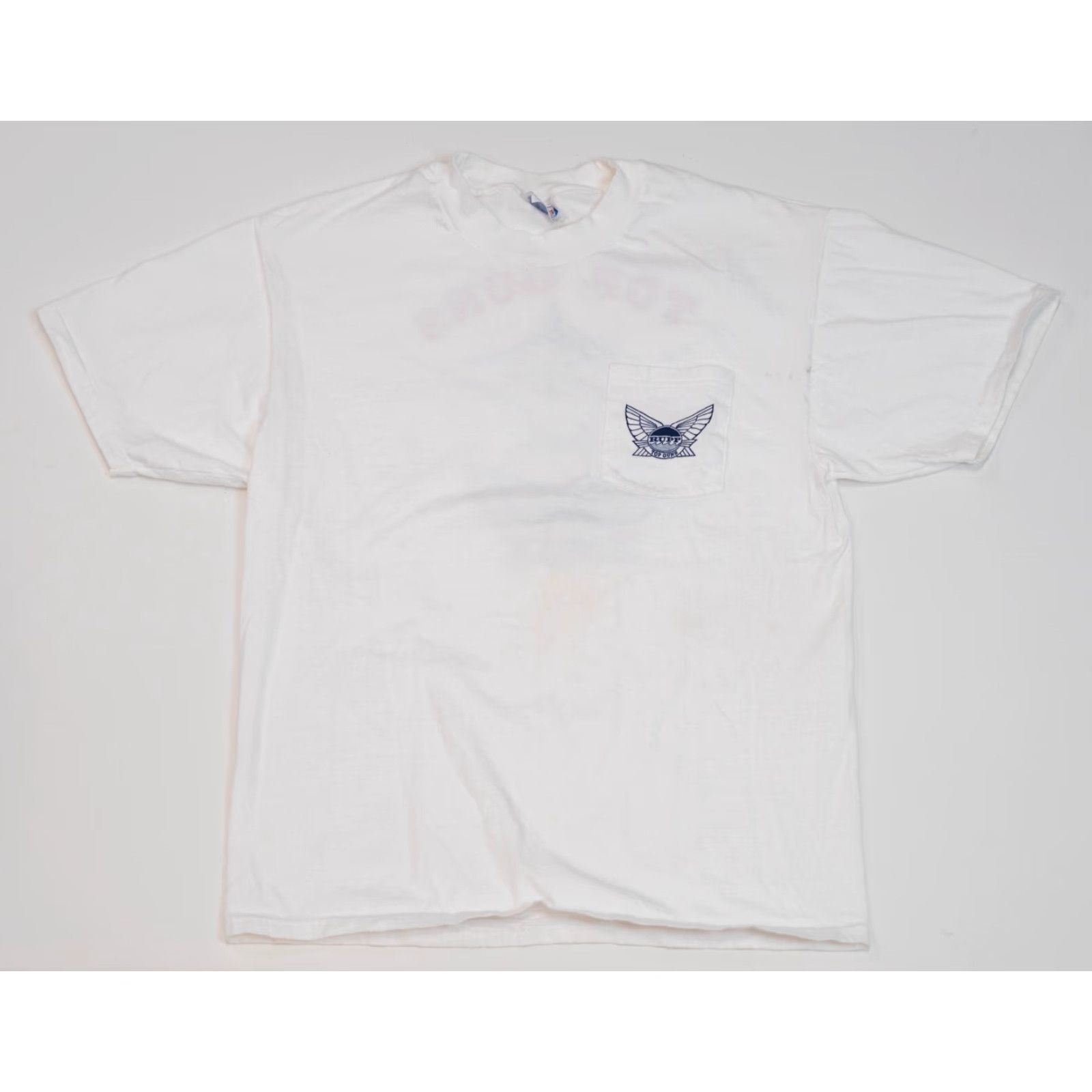 Hanes Hanes Rupp Top Guns T-Shirt Men L White Cotton Graphic Print Crew Neck Short Sleeve Logo 90s Fishing Outdoors Boat/Dad Style Size US L / EU 52-54 / 3 - 4 Thumbnail