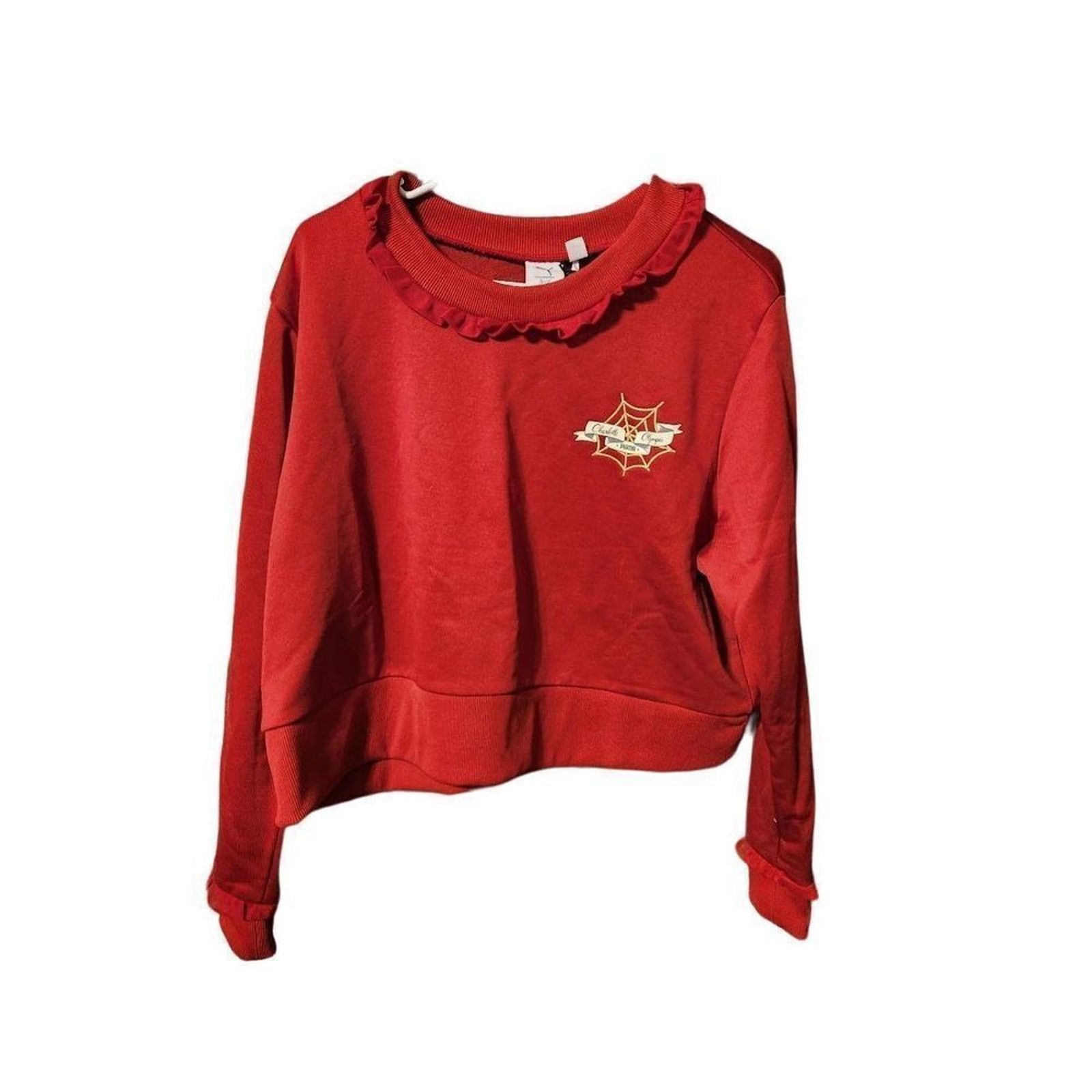 Puma Puma XL Rouge dahlia cropped crew sweatshirt Size XL / US 12-14 / IT 48-50 - 1 Thumbnail