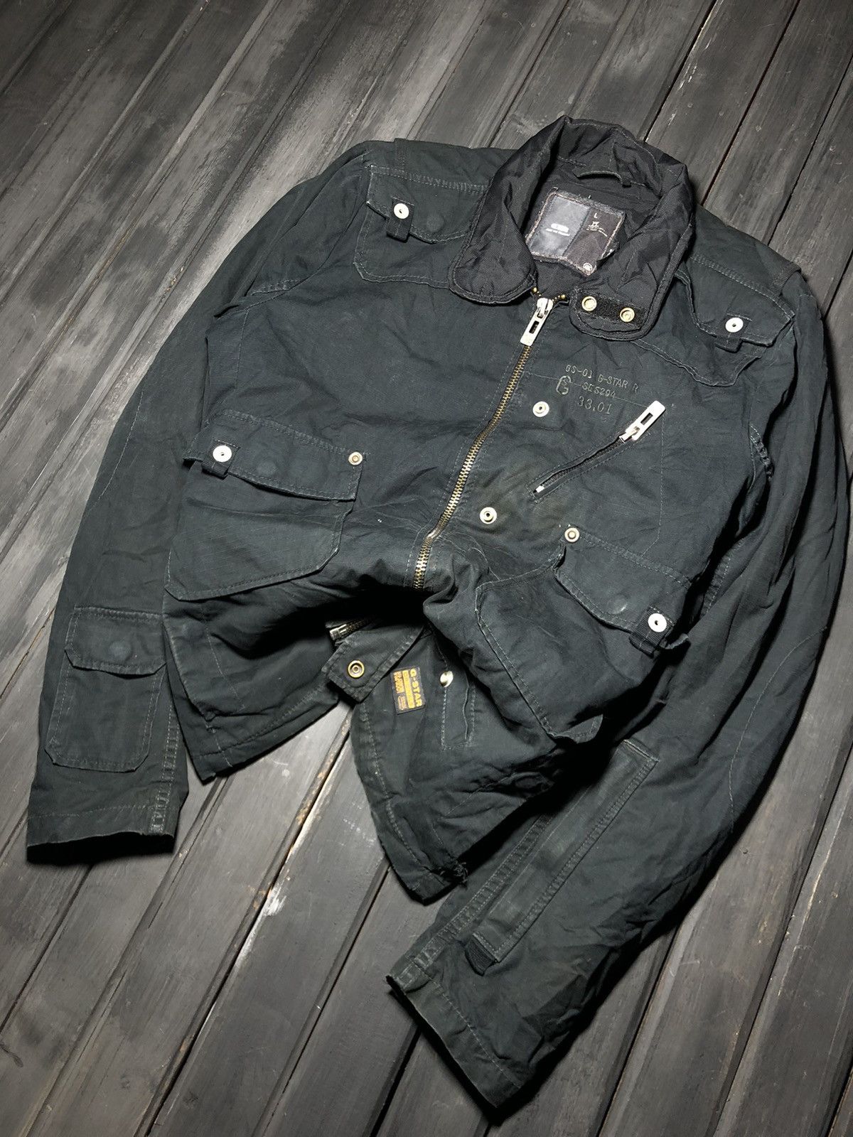 G-Star Vintage Junya Watanabe Balenciaga Style Cargo Jacket 90s Size US M / EU 48-50 / 2 - 2 Thumbnail