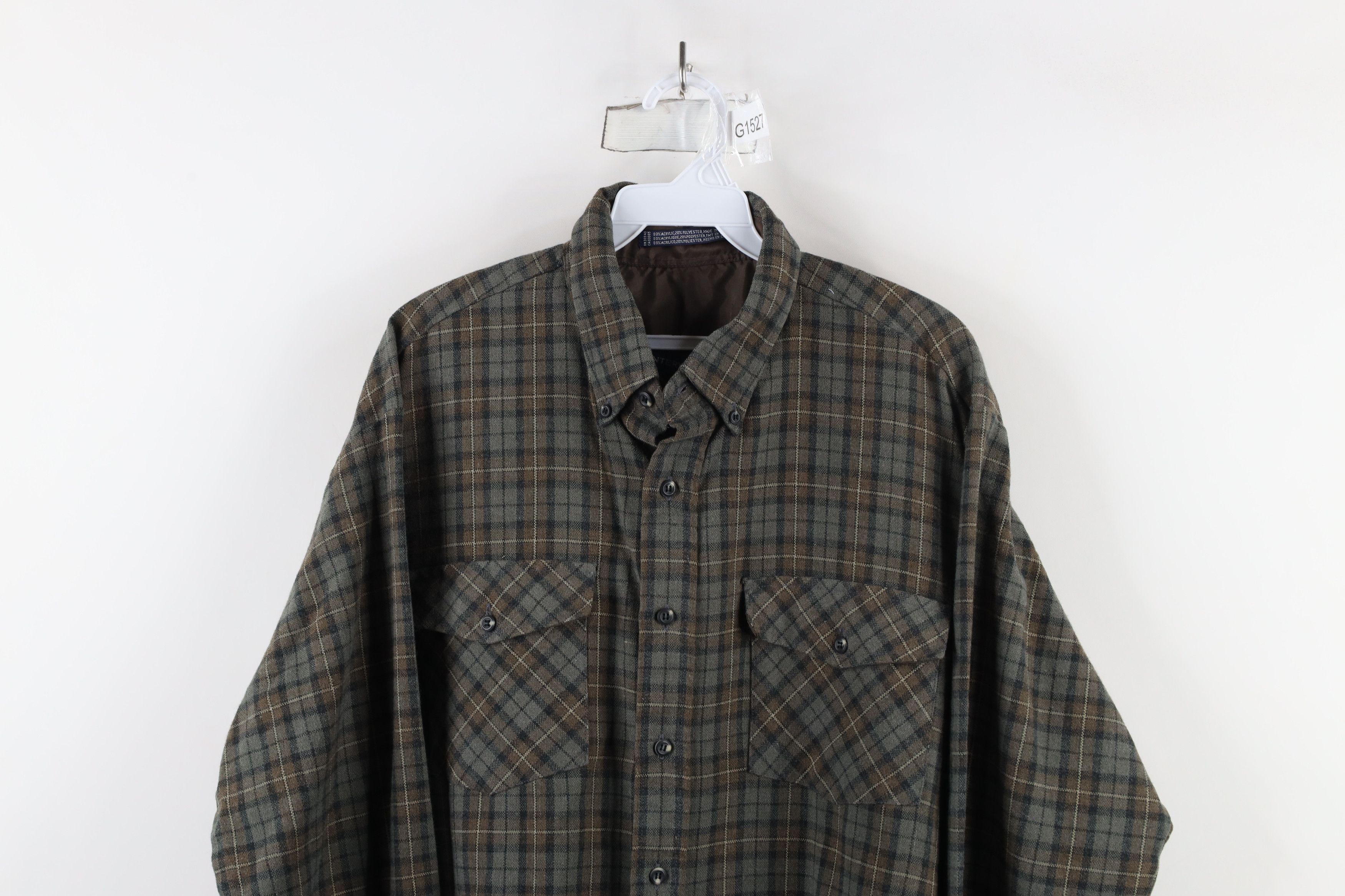 Vintage Vintage 70s 80s Streetwear Pocket Collared Button Shirt Size US XL / EU 56 / 4 - 2 Thumbnail