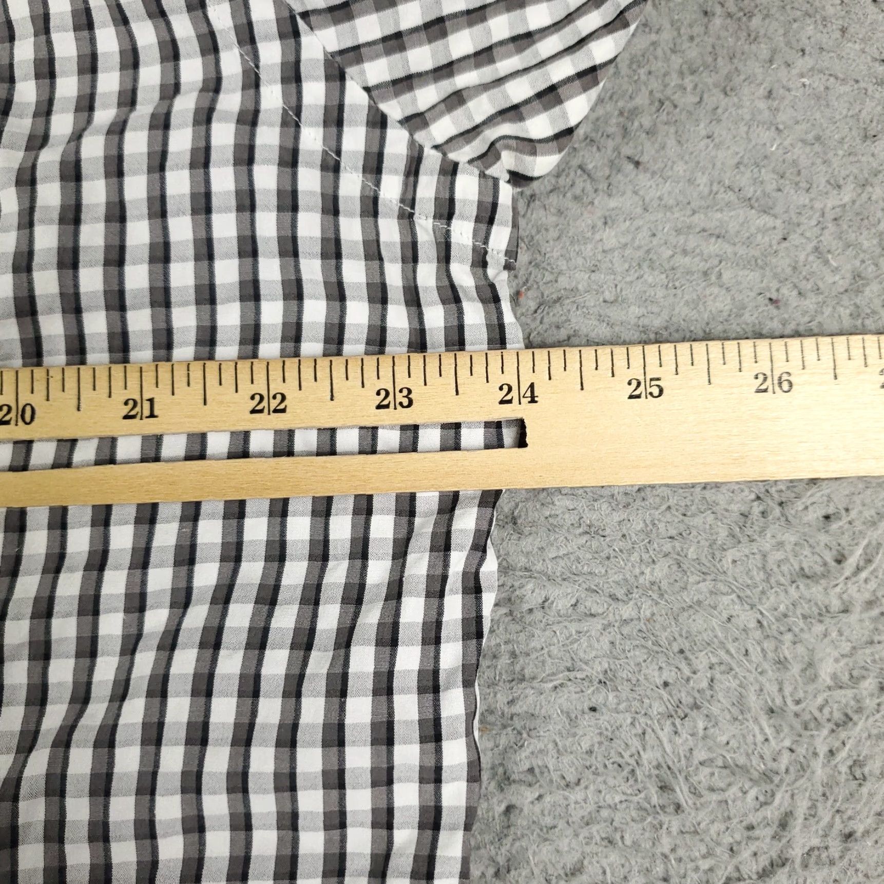 Ermenegildo Zegna Zegna Shirt Mens 2XL Gray Check Button Up Long Sleeve Casual Sport Size US XXL / EU 58 / 5 - 5 Thumbnail
