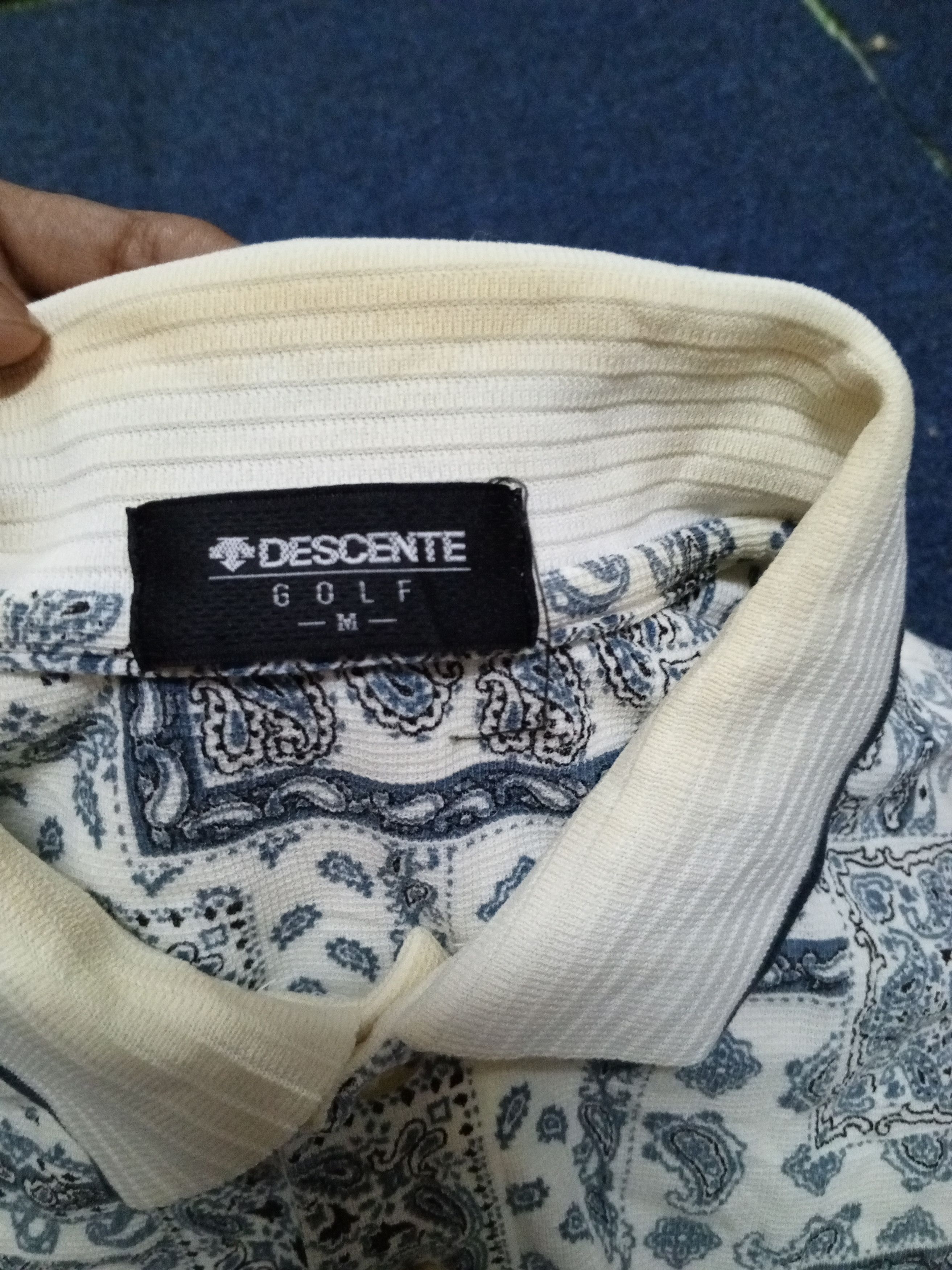 Descente × Japanese Brand DESENTE POLO GOLF FULLPRINT BANDANA Size US L / EU 52-54 / 3 - 7 Thumbnail