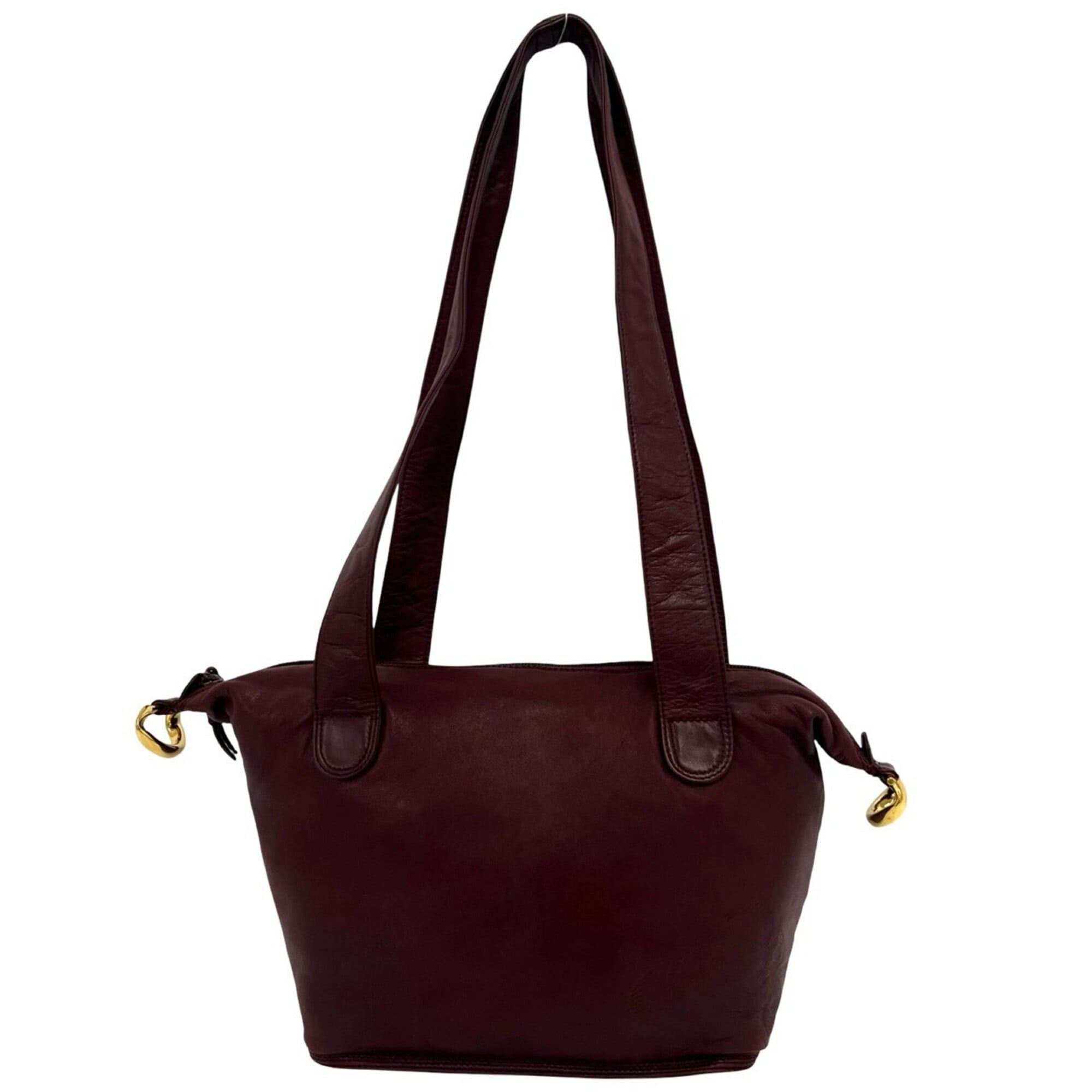 Loewe LOEWE Vintage Anagram Logo Nappa Leather Semi-Shoulder Bag Mini Tote Bordeaux 19356 Size ONE SIZE - 1 Thumbnail