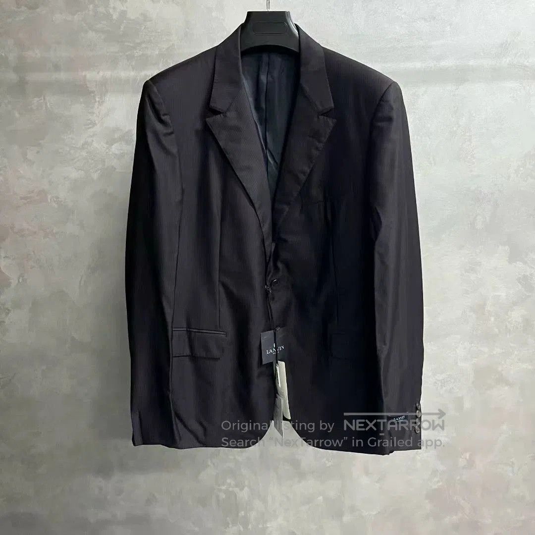 Lanvin lanvin black logo detail blazer jacket. Size US XXL / EU 58 / 5 - 1 Thumbnail