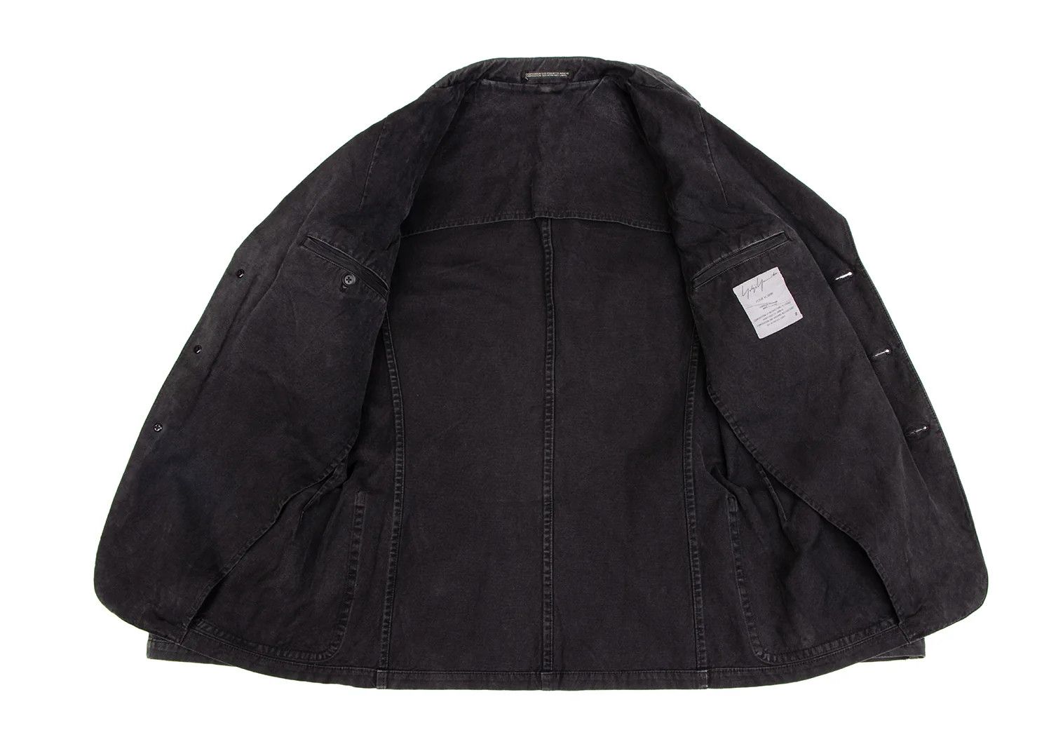 Yohji Yamamoto Yohji Yamamoto Cotton Canvas Jacket Charcoal Size US M / EU 48-50 / 2 - 14 Thumbnail