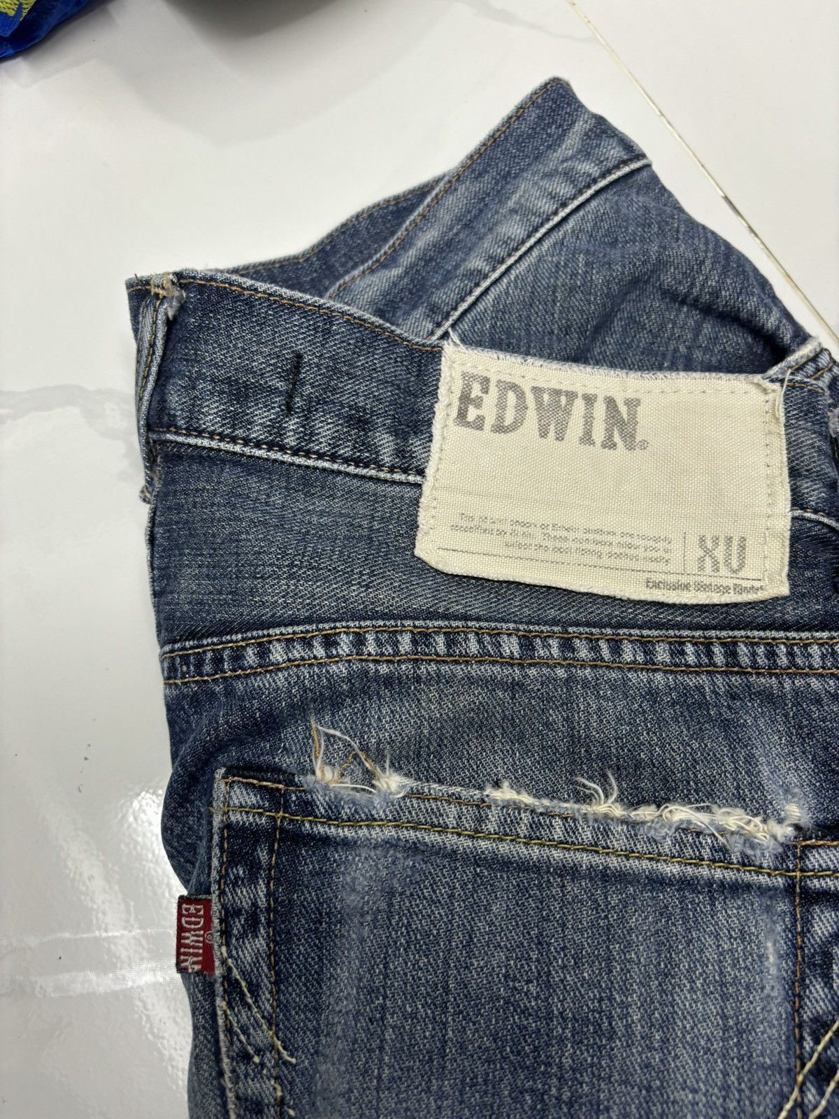 14th Addiction EDWIN EXCLUSIVE VINTAGE MODEL XU FLARE DENIM JEANS Size US 30 / EU 46 - 10 Thumbnail