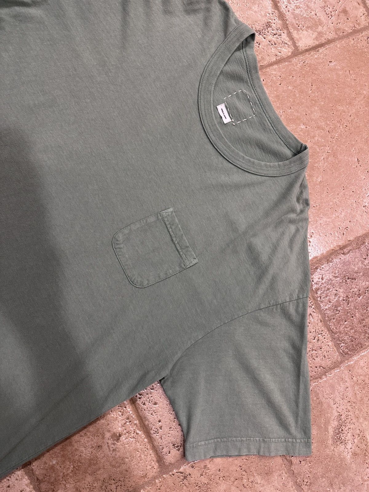 Japanese Brand Visvim Jumpo Amplus Green Pocket Short Sleeve T-Shirt Size US XXL / EU 58 / 5 - 5 Thumbnail