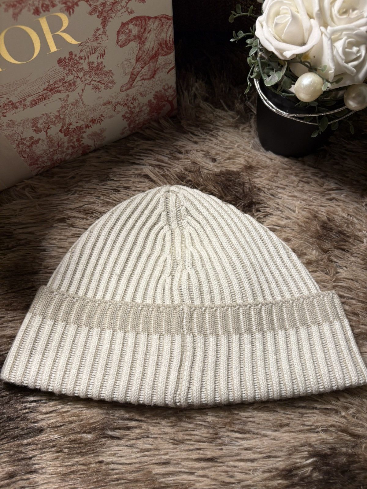 Stone Island Stone Island knit hat beige Size ONE SIZE - 3 Thumbnail
