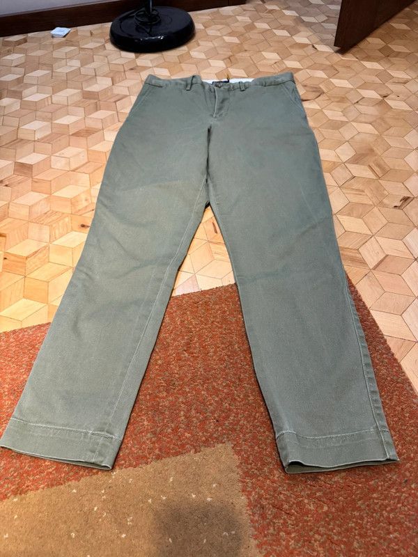 Polo Ralph Lauren Ralph Lauren SLG PNT Pants Khaki Green Chino Size 30" / US 8 / IT 44 - 4 Thumbnail
