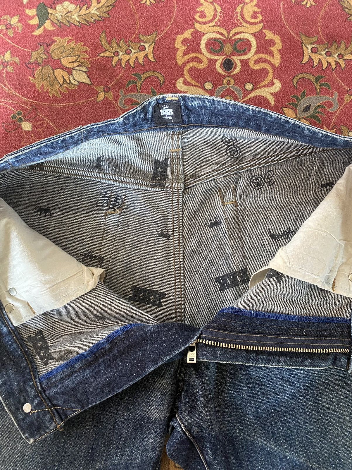 Other 🔥🔥Stussy XXX Rare Design Style Distressed Denim Pants Size US 36 / EU 52 - 10 Thumbnail