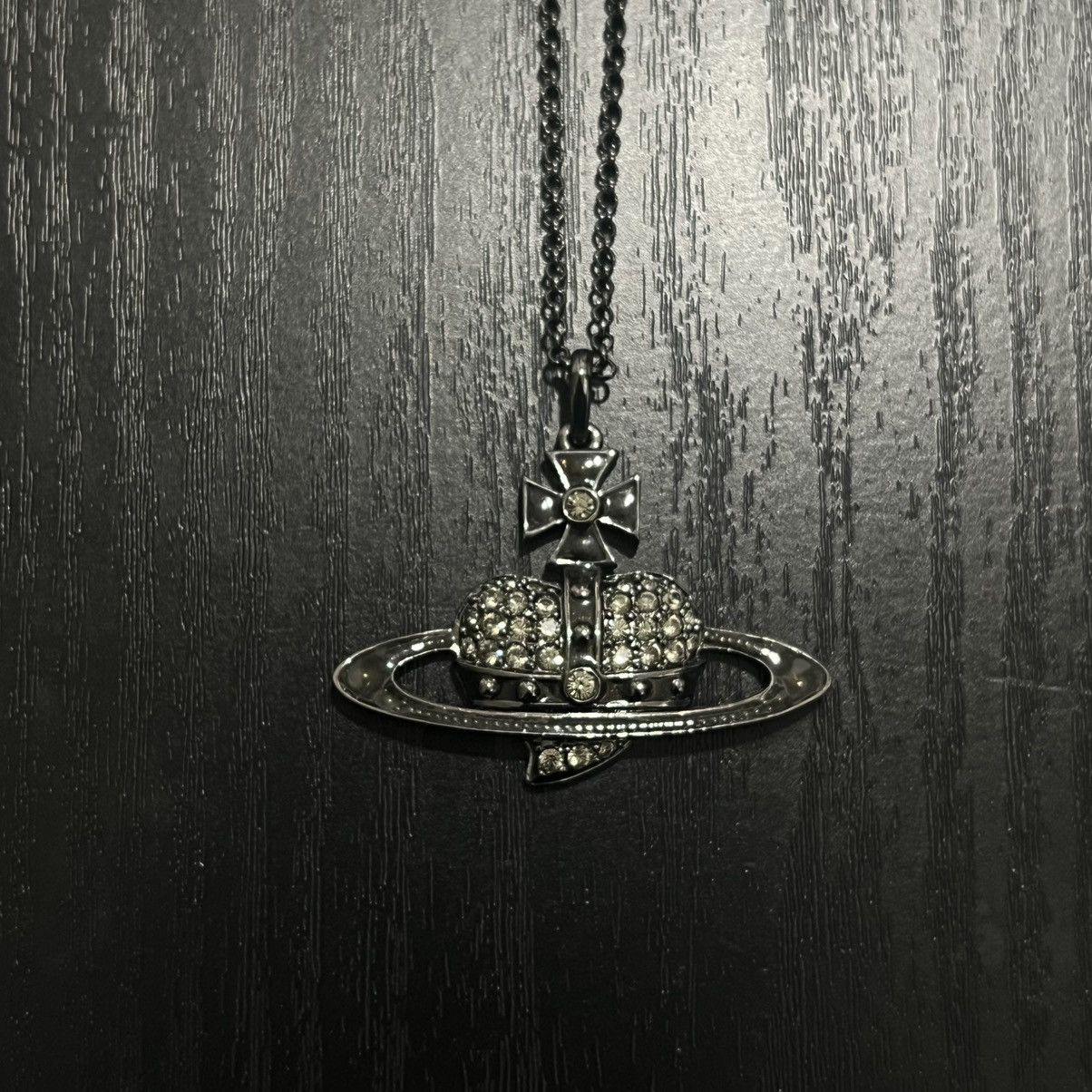 Vivienne Westwood Vivienne Westwood Black Heart Orb Crystal Chain Size ONE SIZE - 2 Thumbnail
