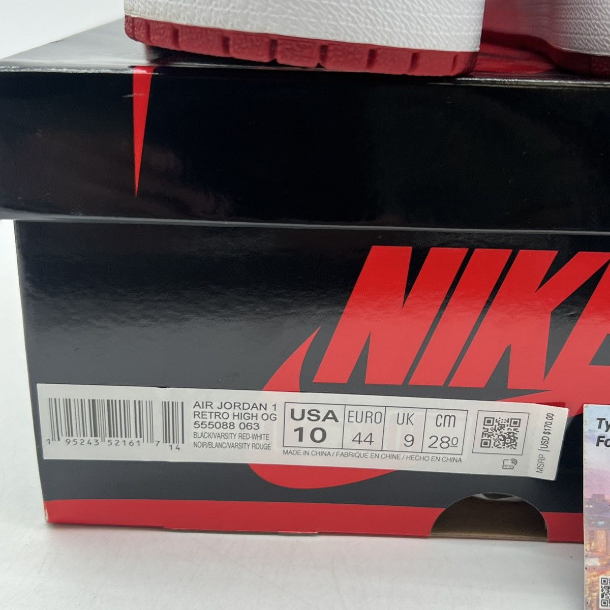 Nike Air Jordan 1 high patent bred Size US 10 / EU 43 - 6 Thumbnail