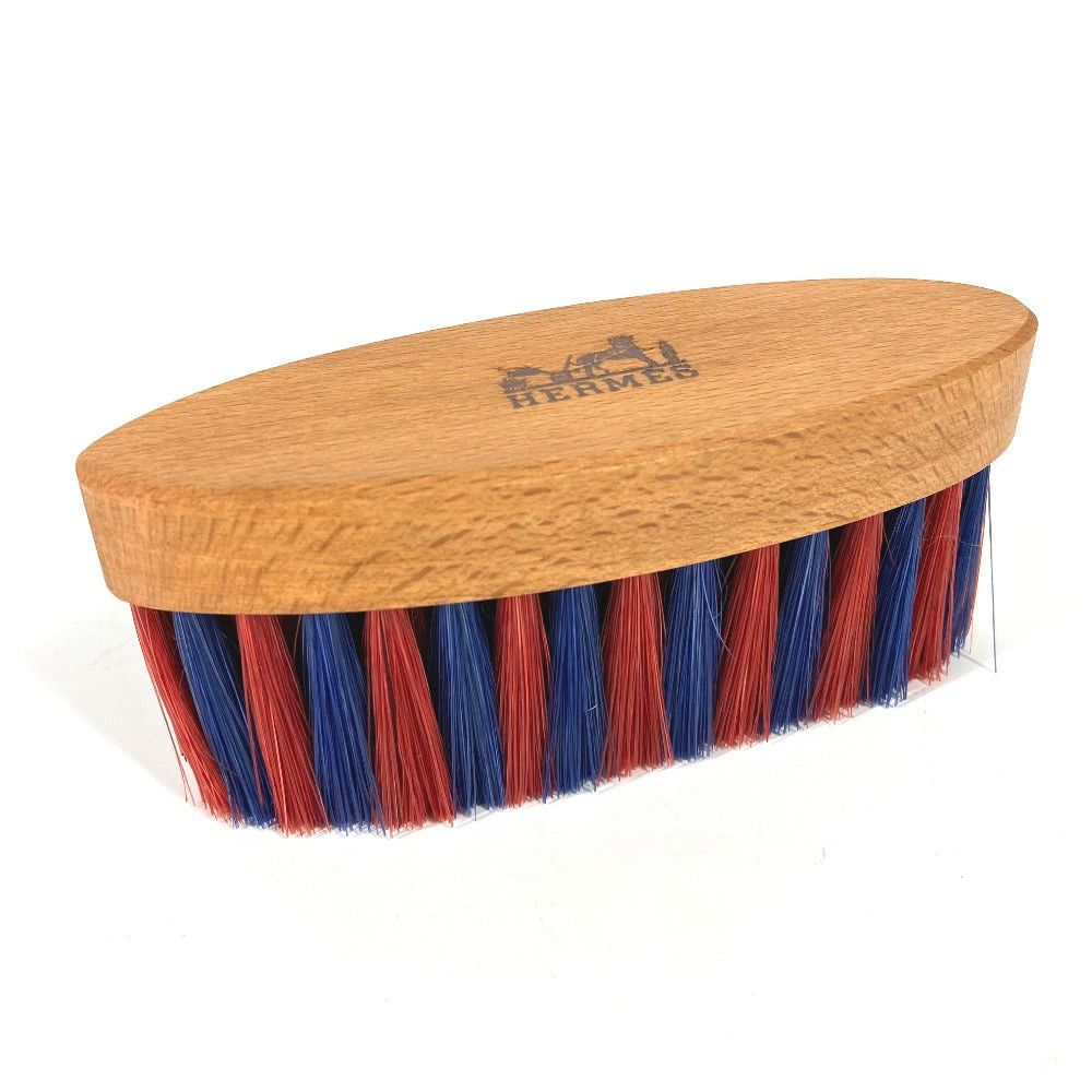 Hermes Hermes Bristle Brush Comb For Horses Pet Harness Sundries Wood Unisex Brown Size ONE SIZE - 1 Thumbnail