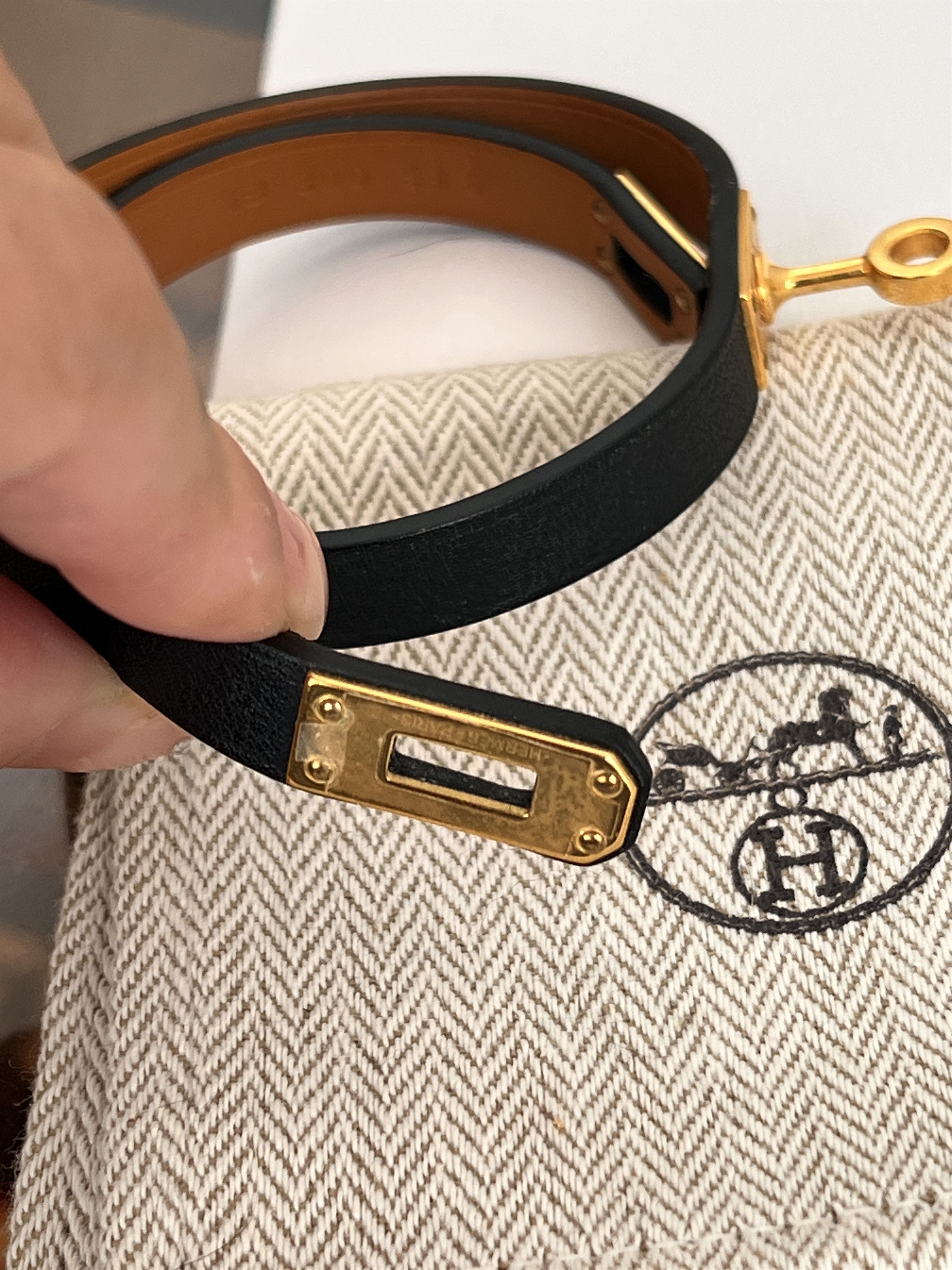 Hermes Mini Kelly Double Tour bracelet, Black Size ONE SIZE - 5 Thumbnail