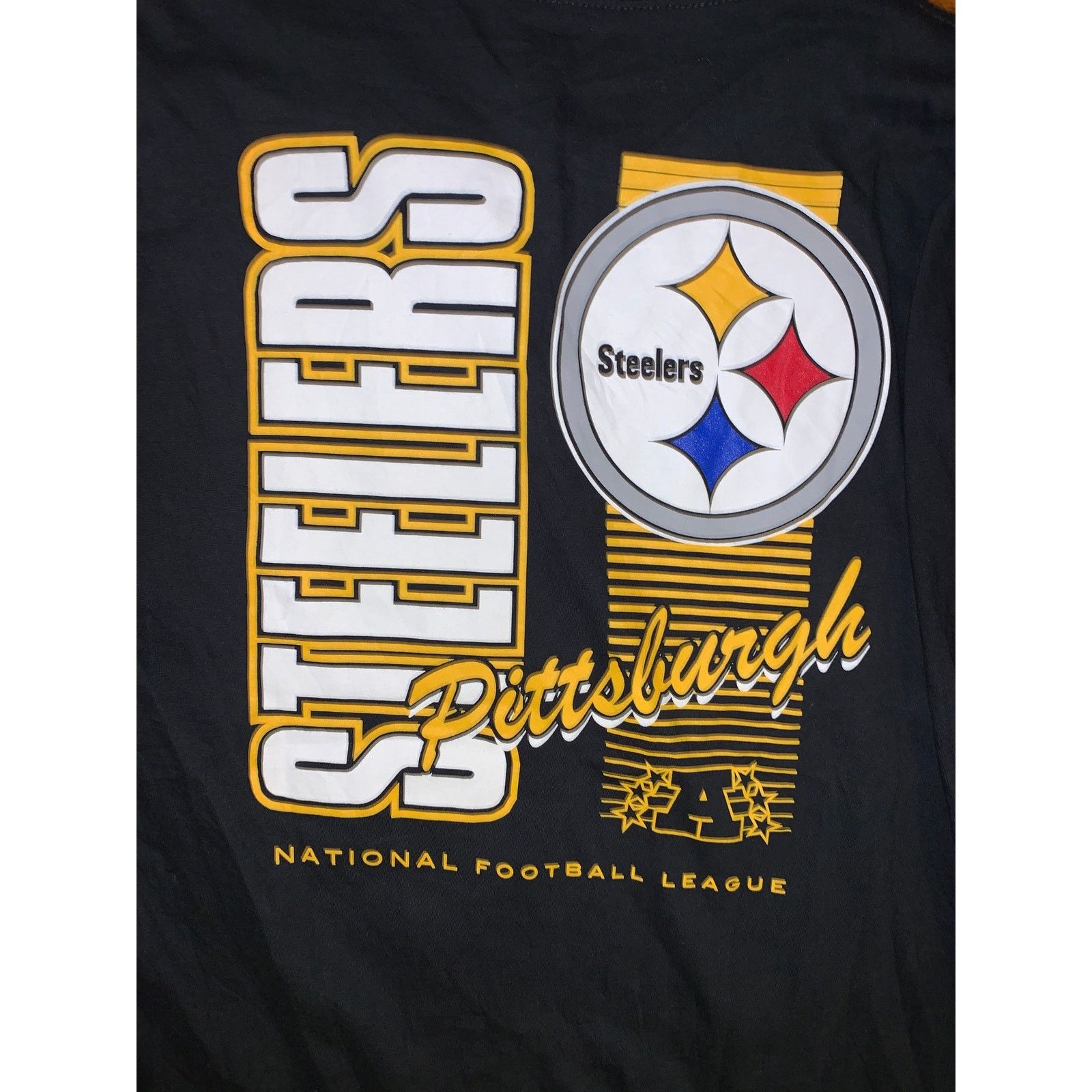 Mitchell & Ness × NFL Pittsburgh Steelers Long Sleeve Shirt Youth Large Black NFL Size US XS / EU 42 / 0 - 3 Thumbnail