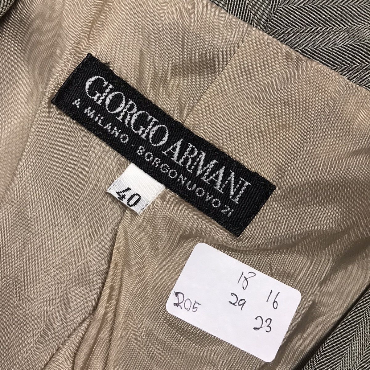 Giorgio Armani × Vintage GIORGIO ARMANI DESIGN STRIPED BLAZER COAT JACKET Size S / US 4 / IT 40 - 9 Thumbnail