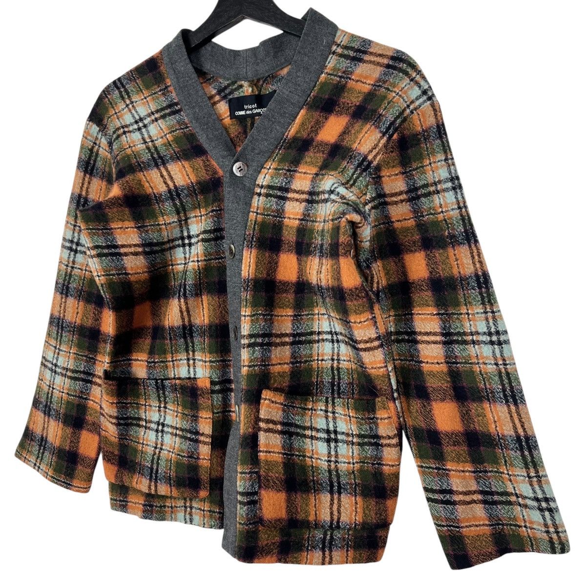 Comme des Garcons Vintage Comme des Garcons SS1997 Plaid Wool Jacket Size L / US 10 / IT 46 - 3 Thumbnail