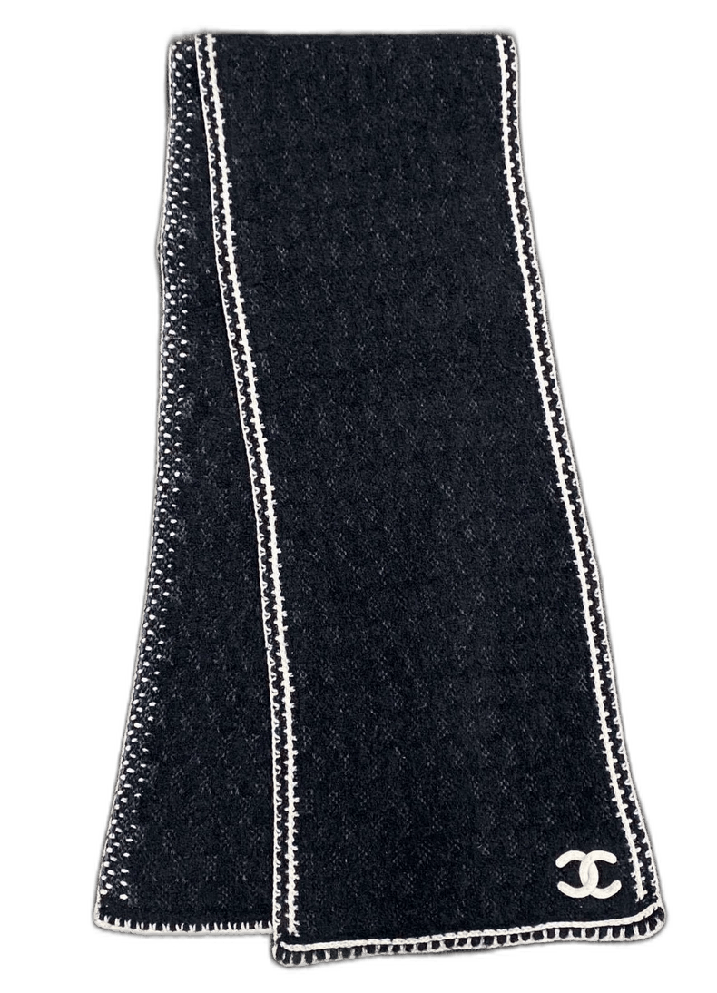 Chanel New Cashmere Knit Scarf and Hat Set-yf Size ONE SIZE - 1 Thumbnail