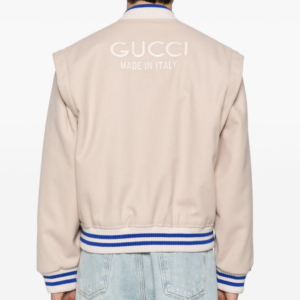 Gucci Gucci Embroidered Wool Bomber in Medium Size US M / EU 48-50 / 2 - 1 Thumbnail
