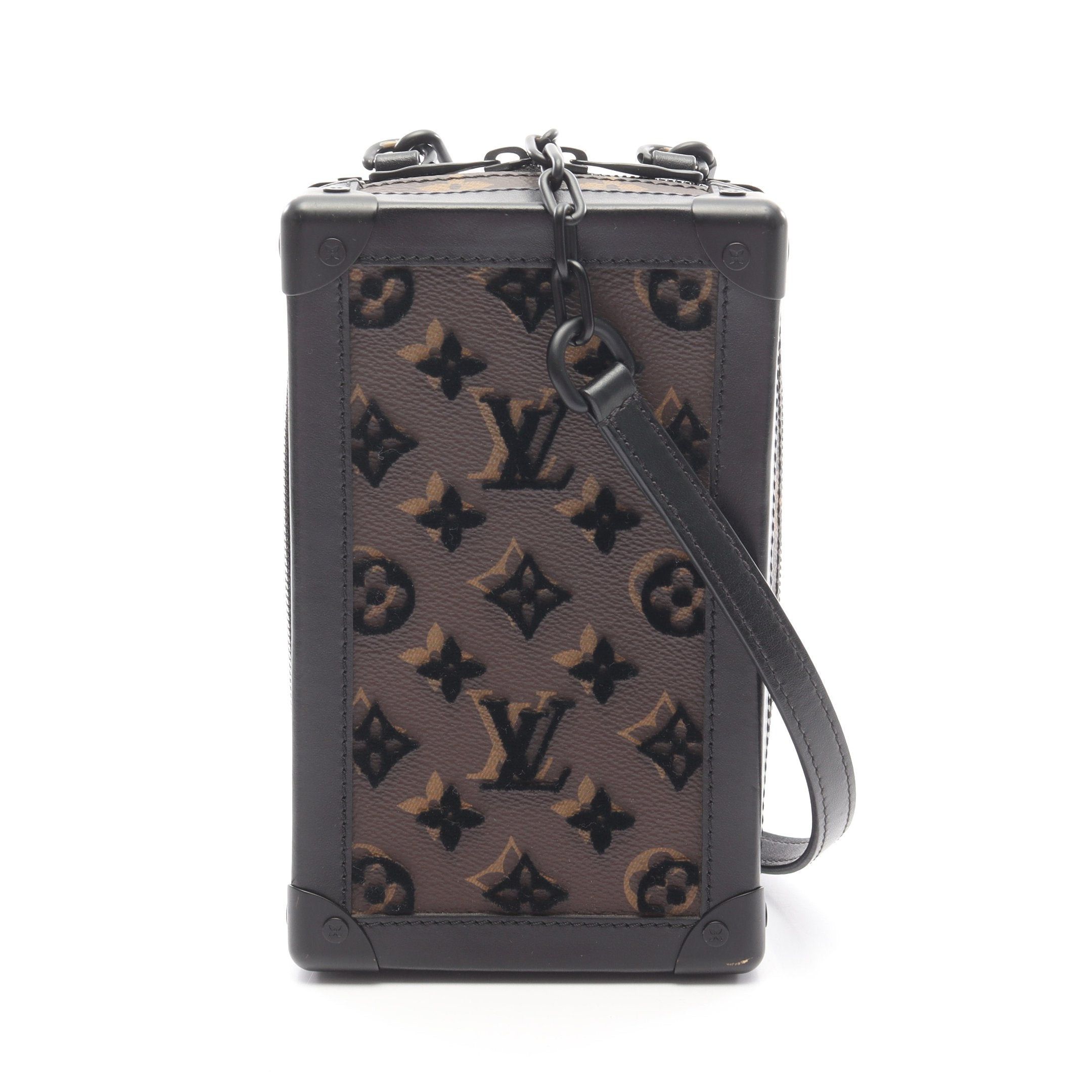 Louis Vuitton Vertical Soft Trunk Monogram Taffeta Chain Shoulder