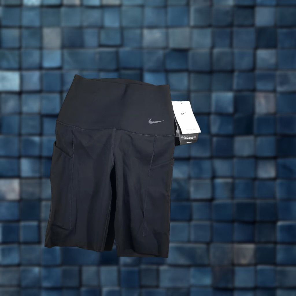 Nike Nike Universa Dri-FIT Training Shorts Women XS Black High Waist Pockets Biker Running & Gym Size 26" / US 2 / IT 38 - 1 Thumbnail