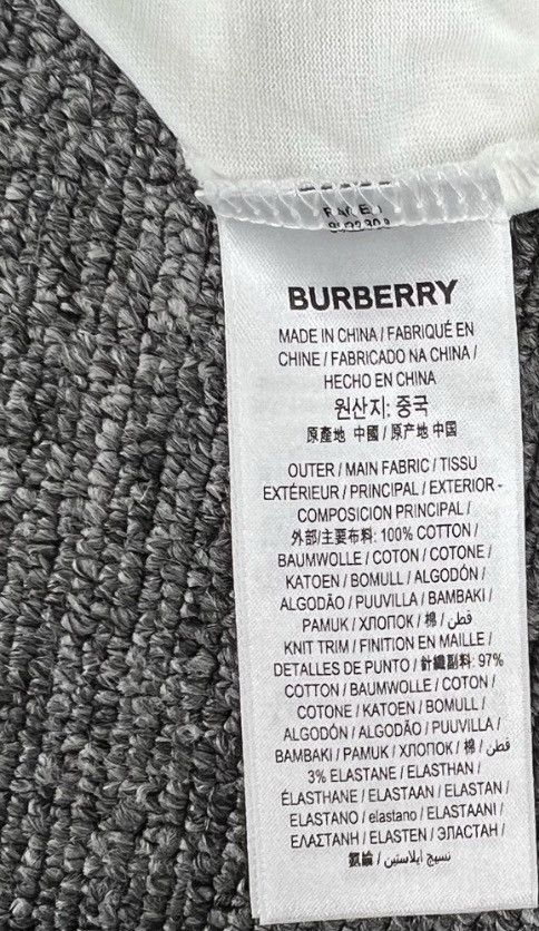 Burberry Burberry / White TB Embroidered Short Sleeve T-Shirt K12 Size US XS / EU 42 / 0 - 7 Thumbnail