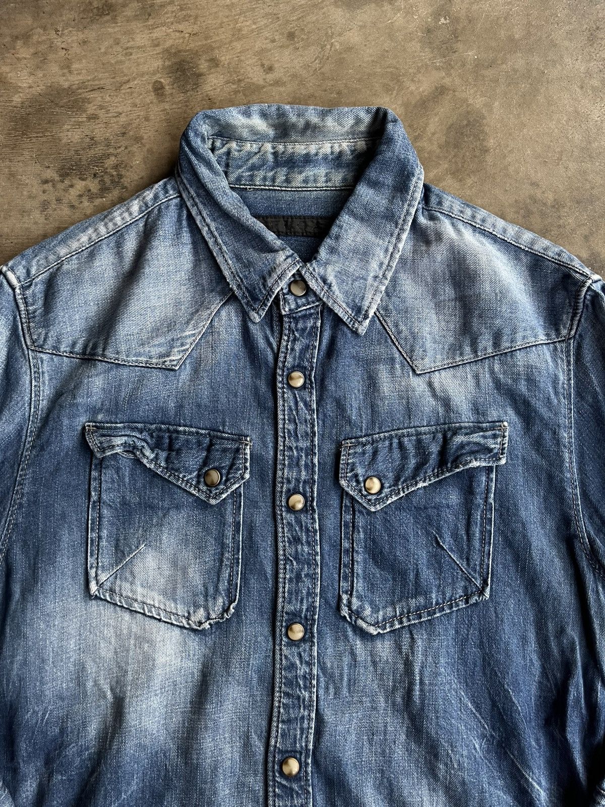 GOSTAR DE FUGA 2000s FUGA JAPANESE DENIM SHIRTS VKEI SEDITIONARIES GOTHIC Size US M / EU 48-50 / 2 - 6 Thumbnail