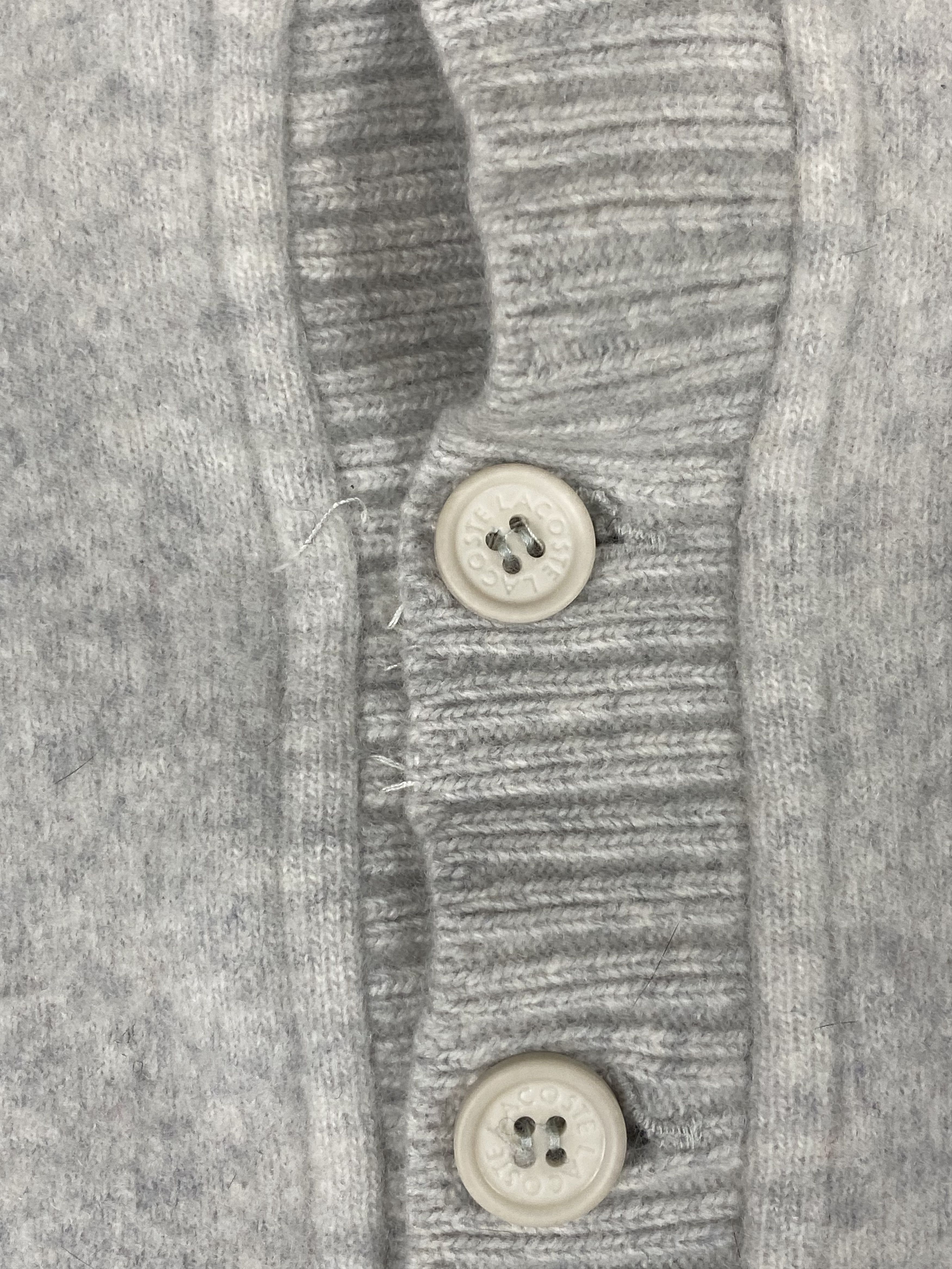 Lacoste Vintage LACOSTE Grey Wool Sweatshirt M472 Size US L / EU 52-54 / 3 - 4 Thumbnail