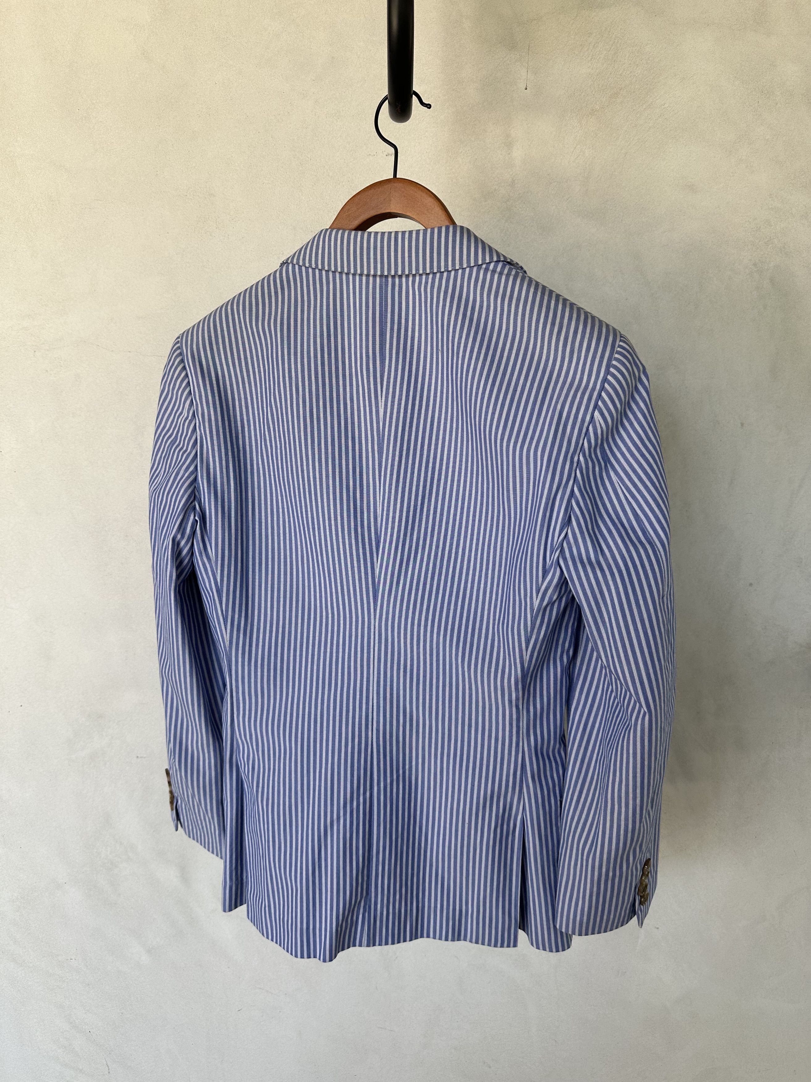 J.Crew J Crew Blue/White Stripe Blazer Size 34S - 4 Thumbnail