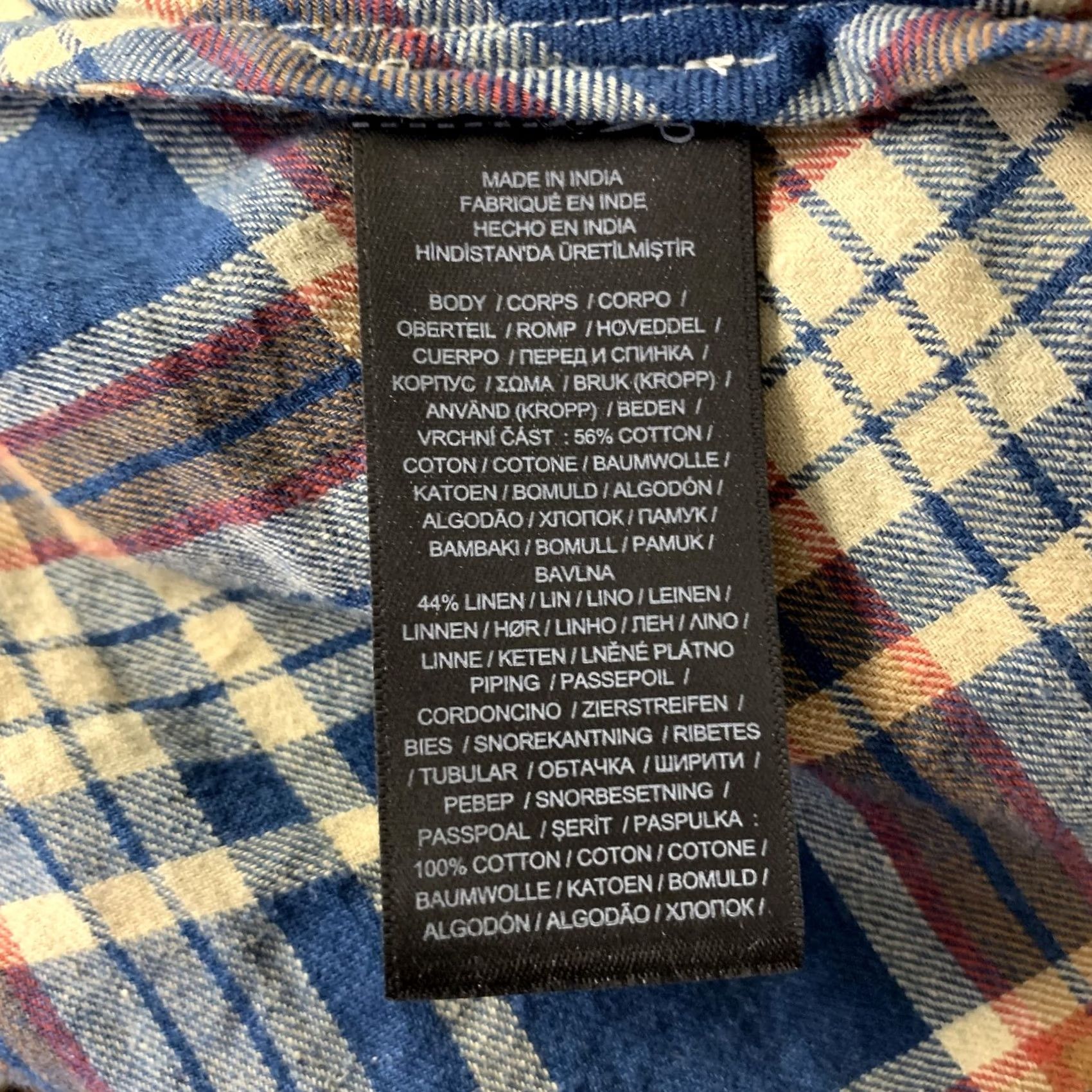 Vintage RRL by RALPH LAUREN Maxi Skirt Blue Orange Linen Cotton Plaid 2 Women Adult Size 2 Skirt Men Womens Girls Boys Size 26" / US 2 / IT 38 - 5 Thumbnail